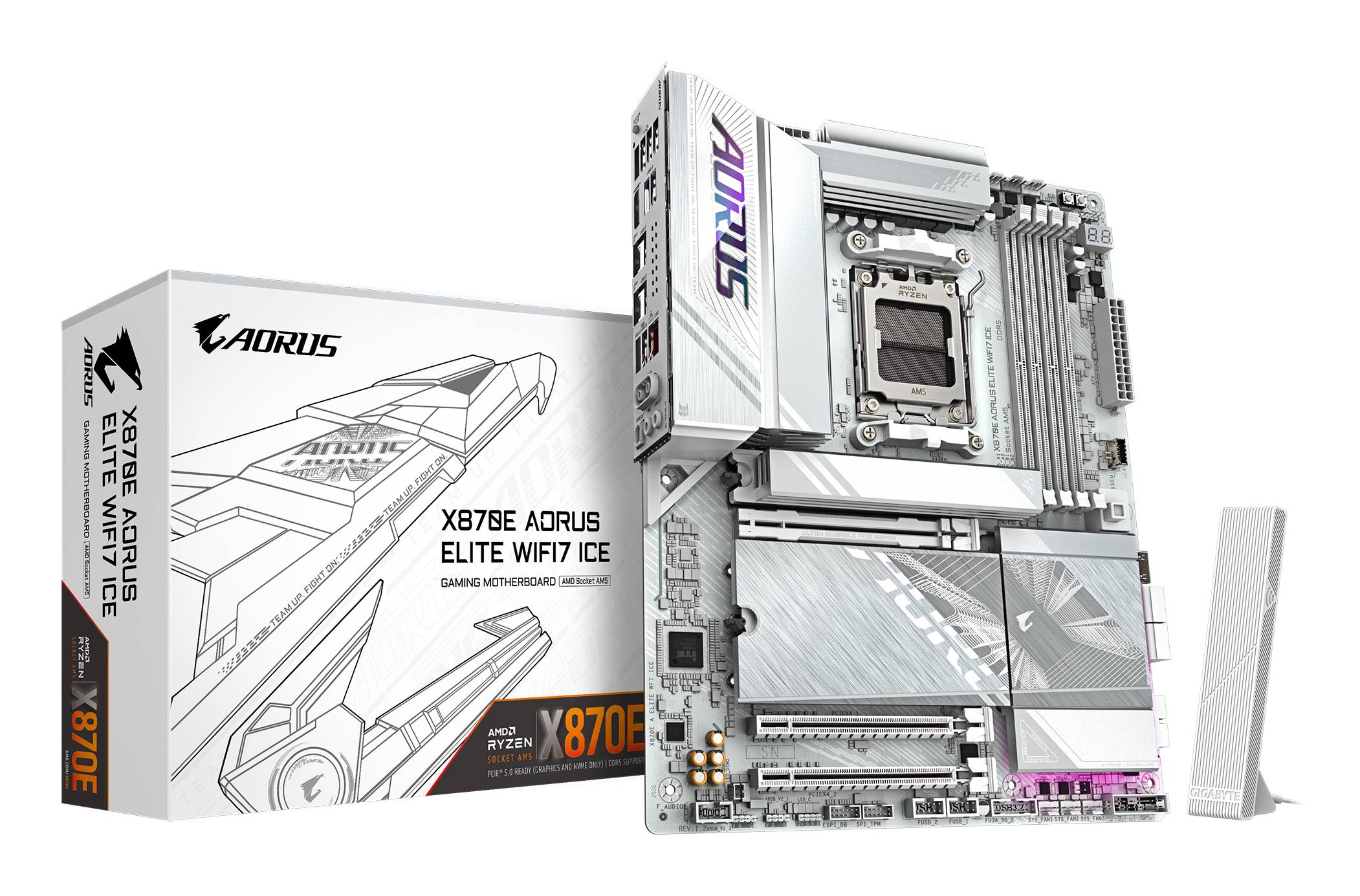 GIGABYTE X870E AORUS ELITE WIFI7 ICE Moederbord