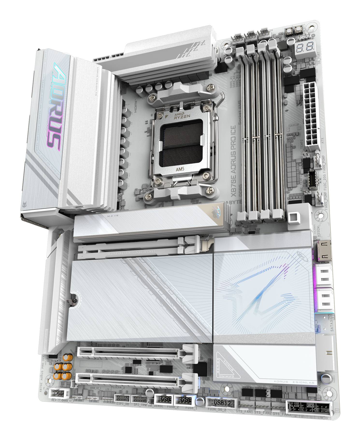 GIGABYTE X870E AORUS PRO ICE moederbord AMD X870E Socket AM5 ATX