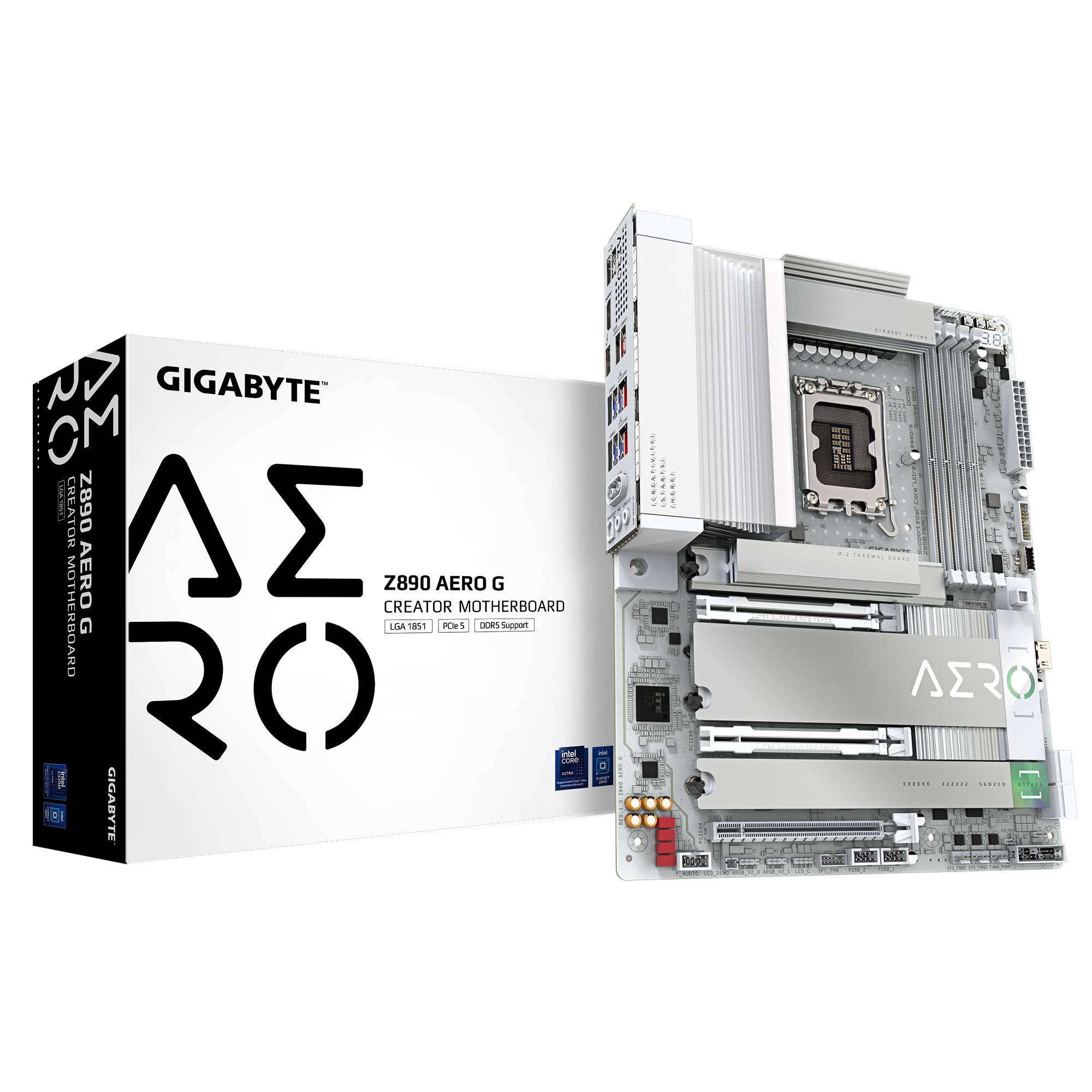 GIGABYTE Z890 AERO G moederbord Intel Z890 Express LGA 1851 (Socket V1) ATX