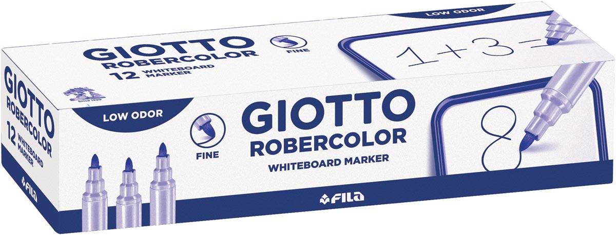 Giotto Robercolor whiteboardmarker fijn, ronde punt, blauw