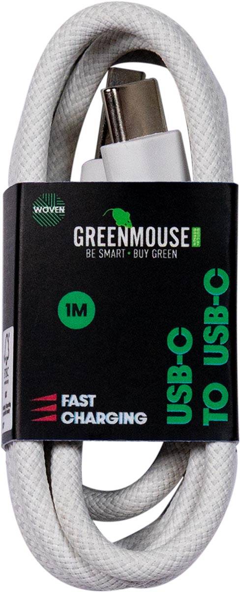 Greenmouse kabel, USB-C naar USB-C, 1 m, woven