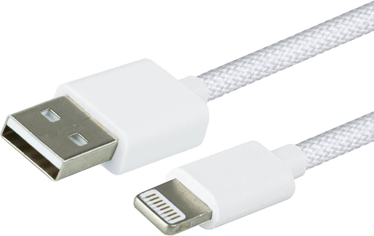 Greenmouse Lightning kabel, USB-A naar 8-pin, 1 m, woven