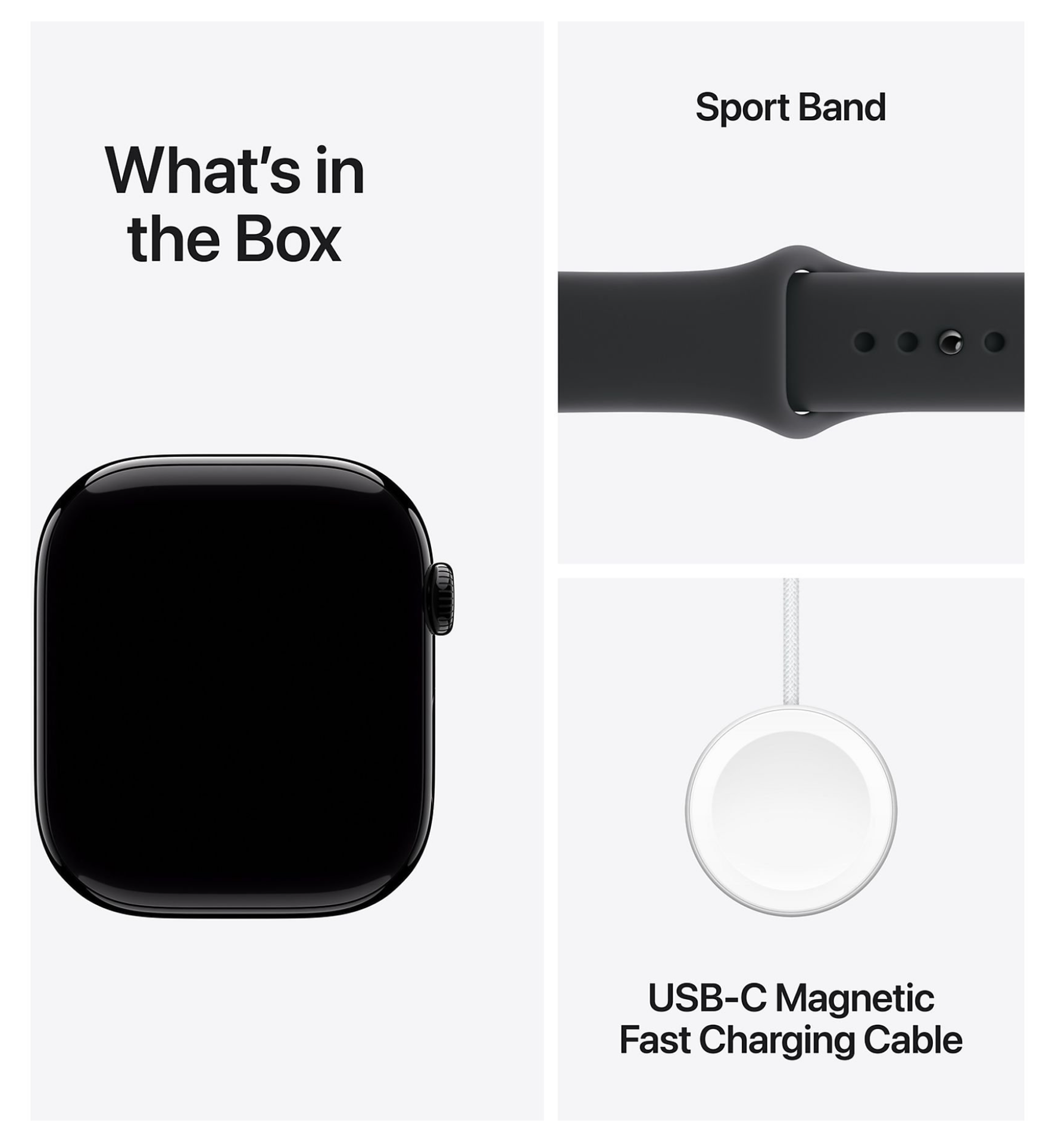 Apple Watch 11 Wifi + 5G - 46mm Jet Black Aluminium Case with Black Sport Band M/L