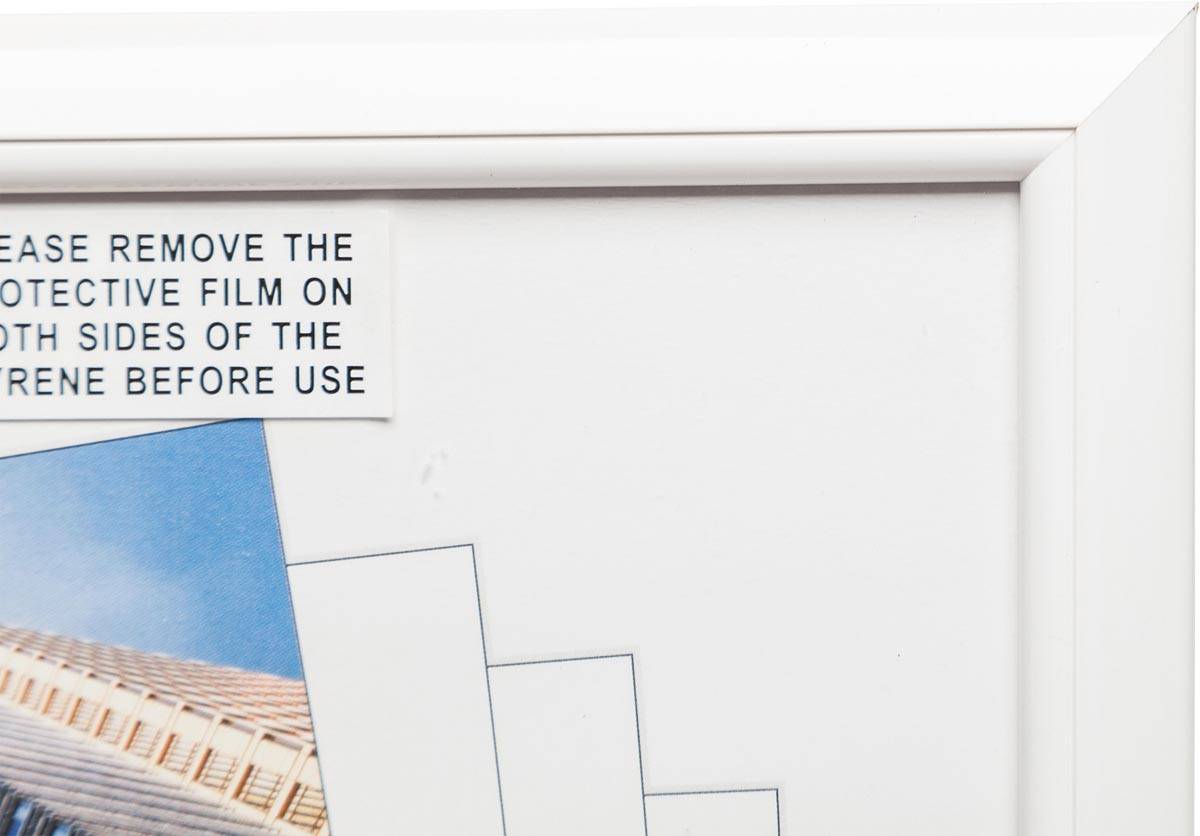 Hampton fotokader, 1.4 cm PVC profiel, wit, A4