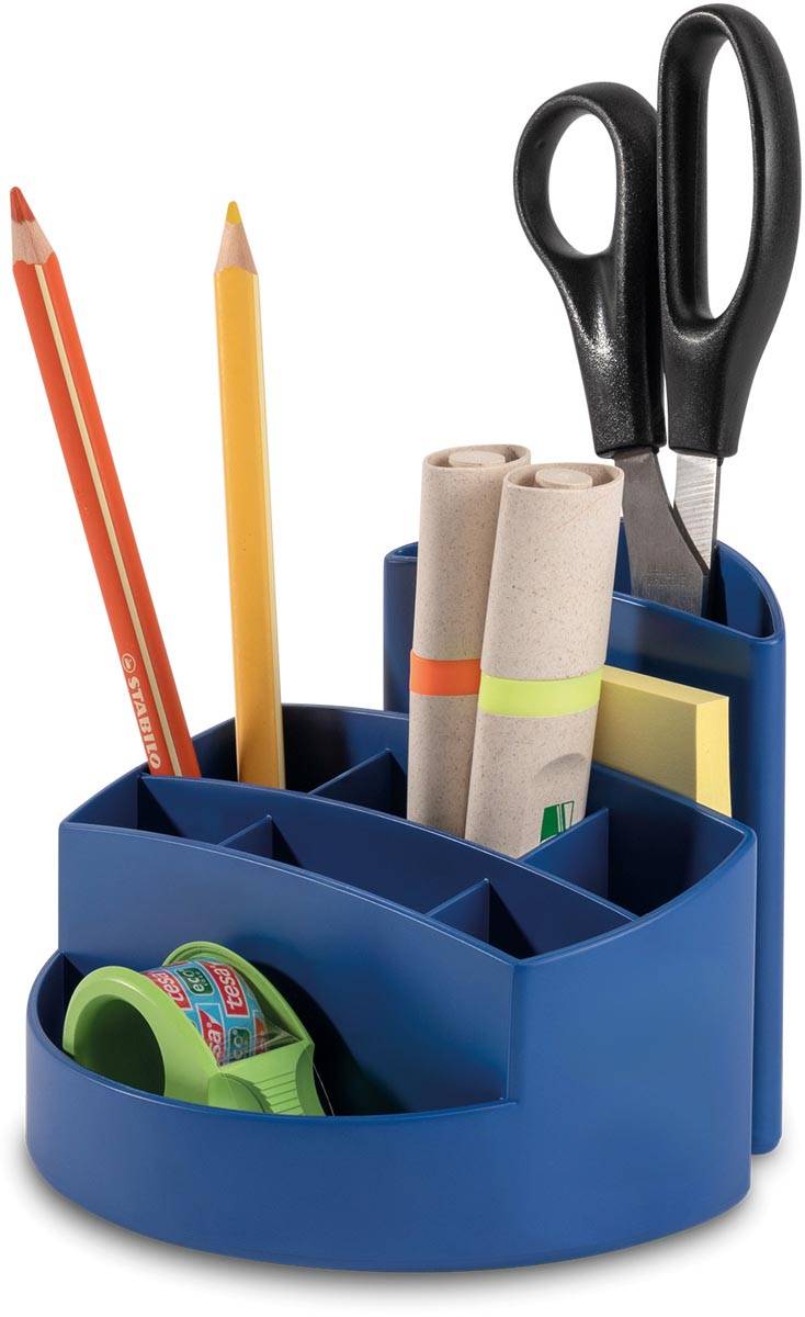 Han pennenbak met 9 vakjes Rondo Karma, eco blauw