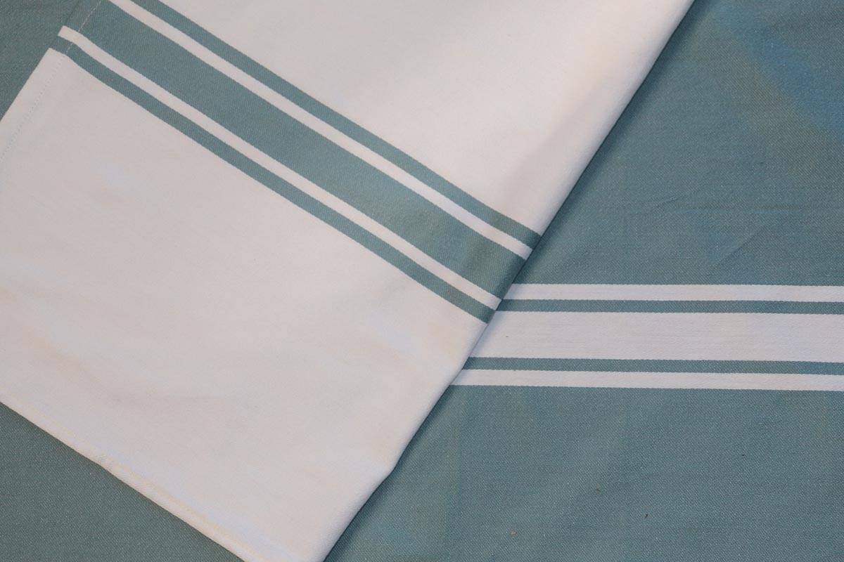 Handdoek Payton, ft 50 x 70 cm, gestreept, minéral, pak van 6 stuks