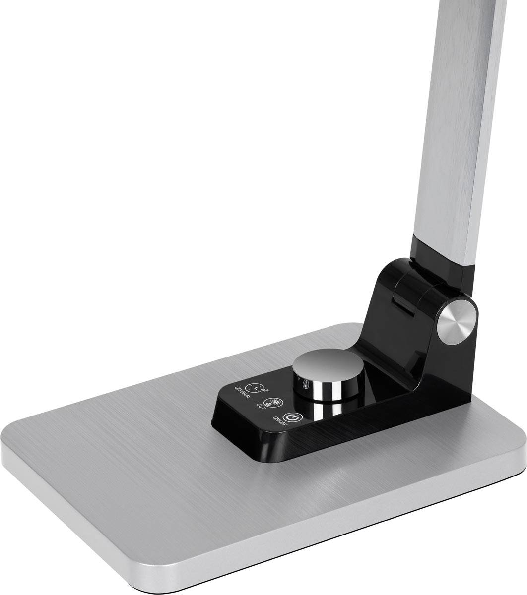 Hansa bureaulamp Breeze, LED-lamp, zilver