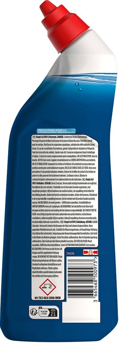 Harpic SRL Gel toilet ontkalker, flacon van 750 ml