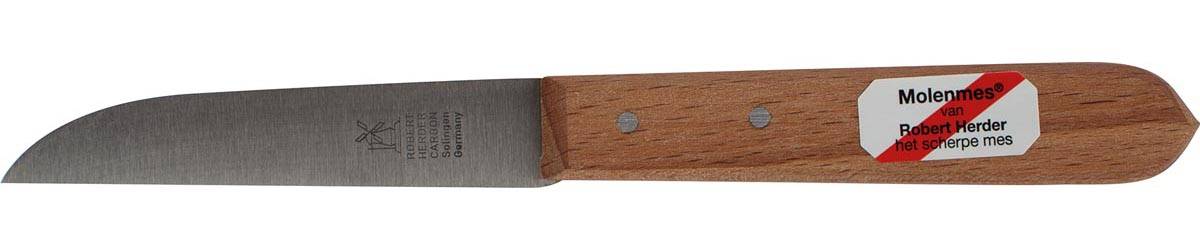Robert Herder molenmes, carbon/hout, 8,5 cm