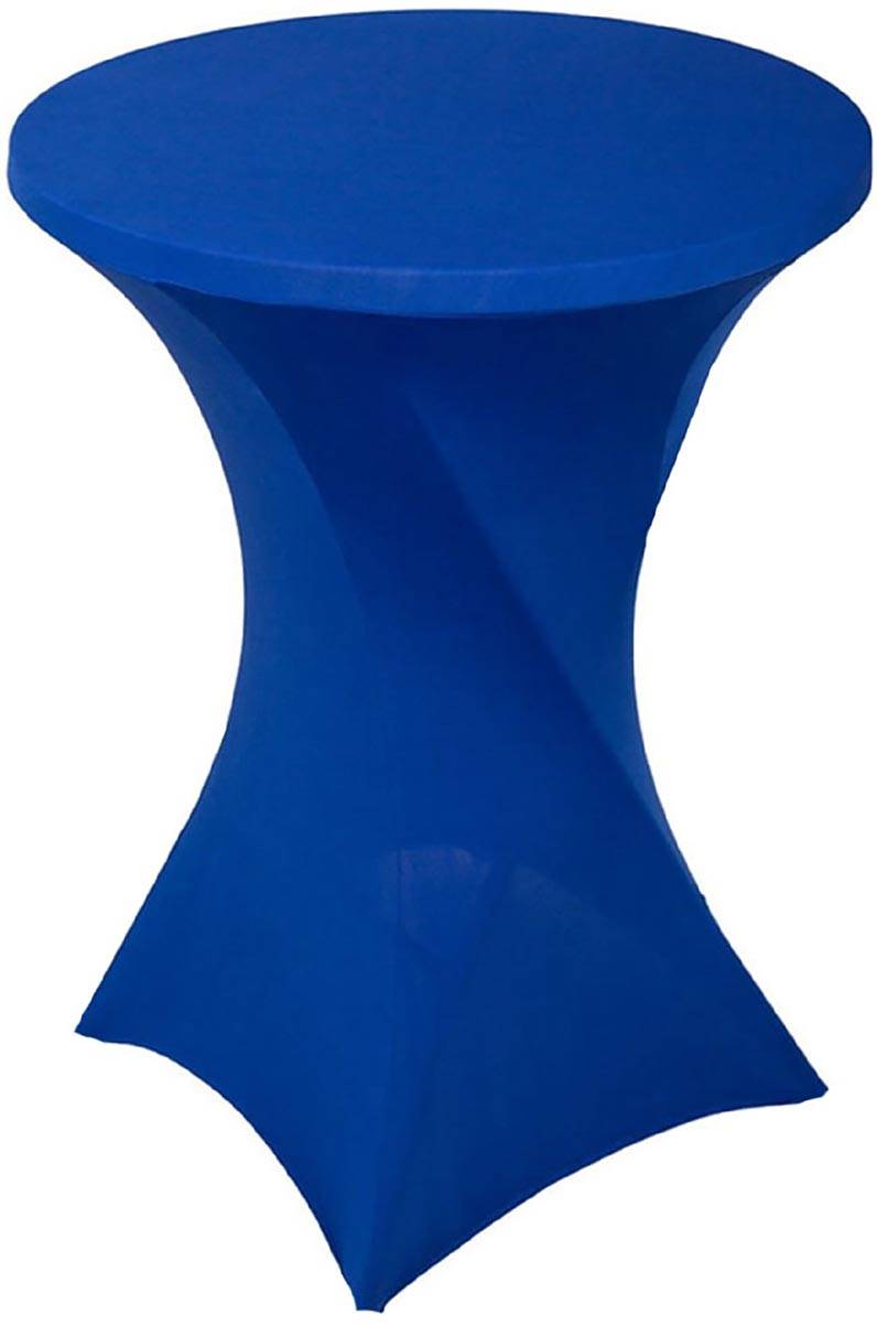 Hoes voor statafel, diameter 80 cm, blauw
