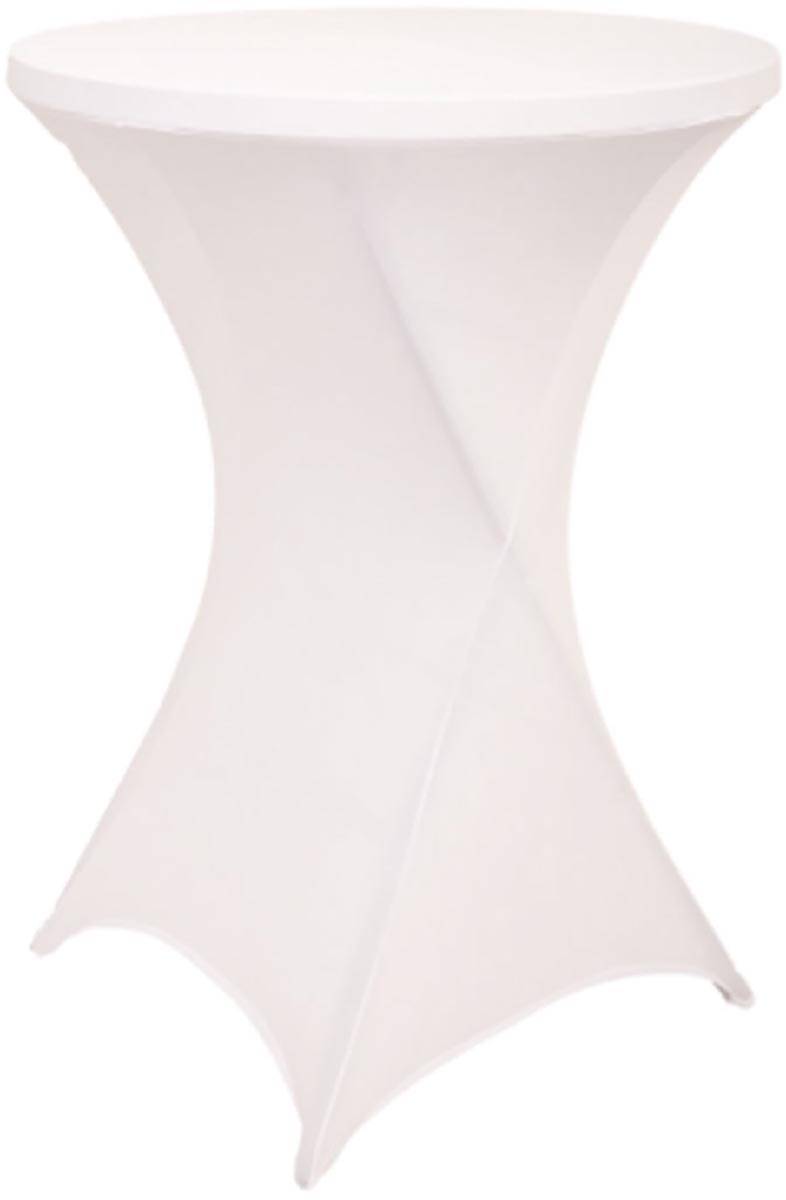 Hoes voor statafel, diameter 80 cm, wit