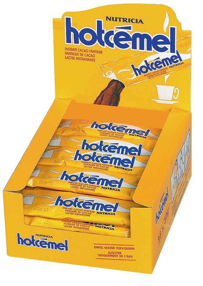 Hotcemel chocoladepoeder, pak van 25 zakjes