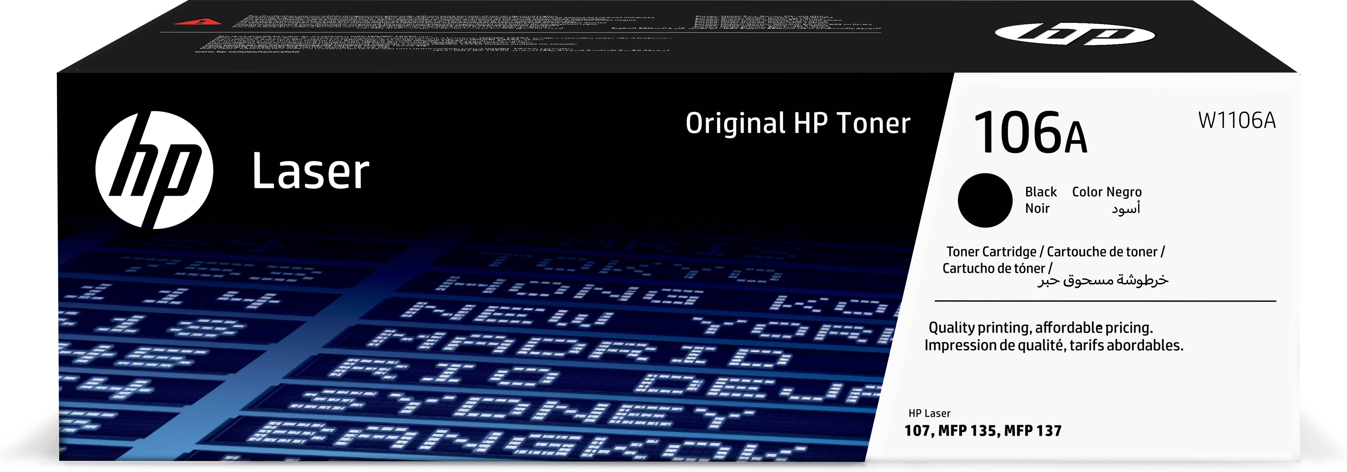 HP 106A originele zwarte lasertonercartridge