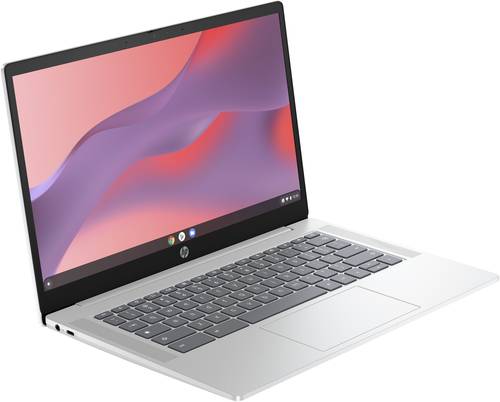 HP Chromebook 14a-nf0050nd Intel® N N100 35,6 cm (14") Full HD 4 GB LPDDR5-SDRAM 128 GB Flash Wi-Fi 6E (802.11ax) ChromeOS Zilver