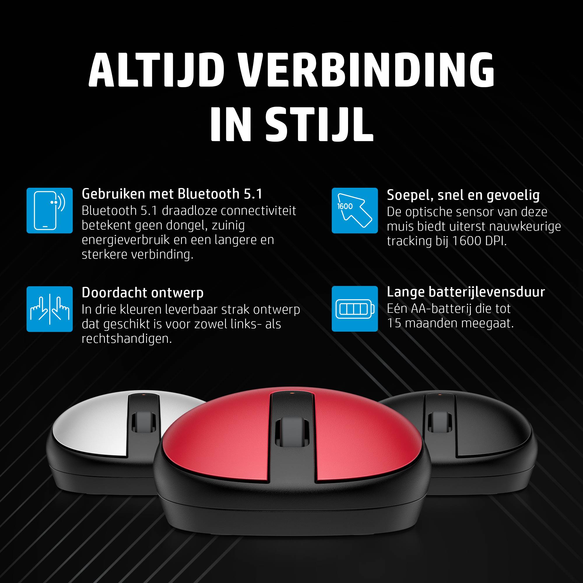 HP 240 Bluetooth-muis, Empire Red