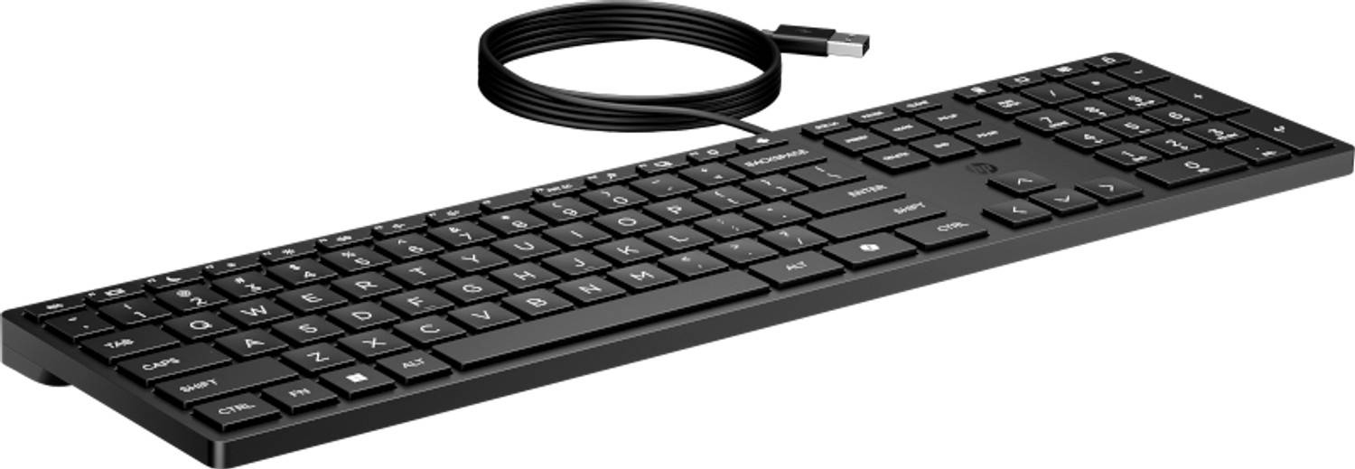 HP 320K G2 USB WD KBD Bulk 12 EMEA - INTL English Loc### Euro plug toetsenbord