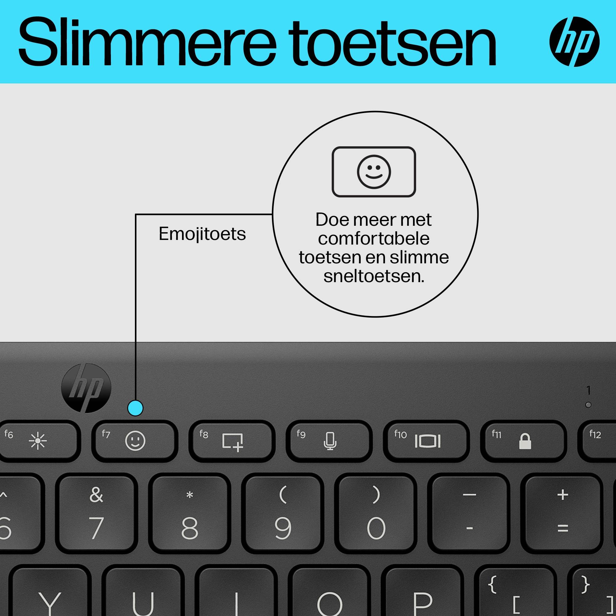 HP 355 compact Bluetooth-toetsenbord voor meerdere apparaten