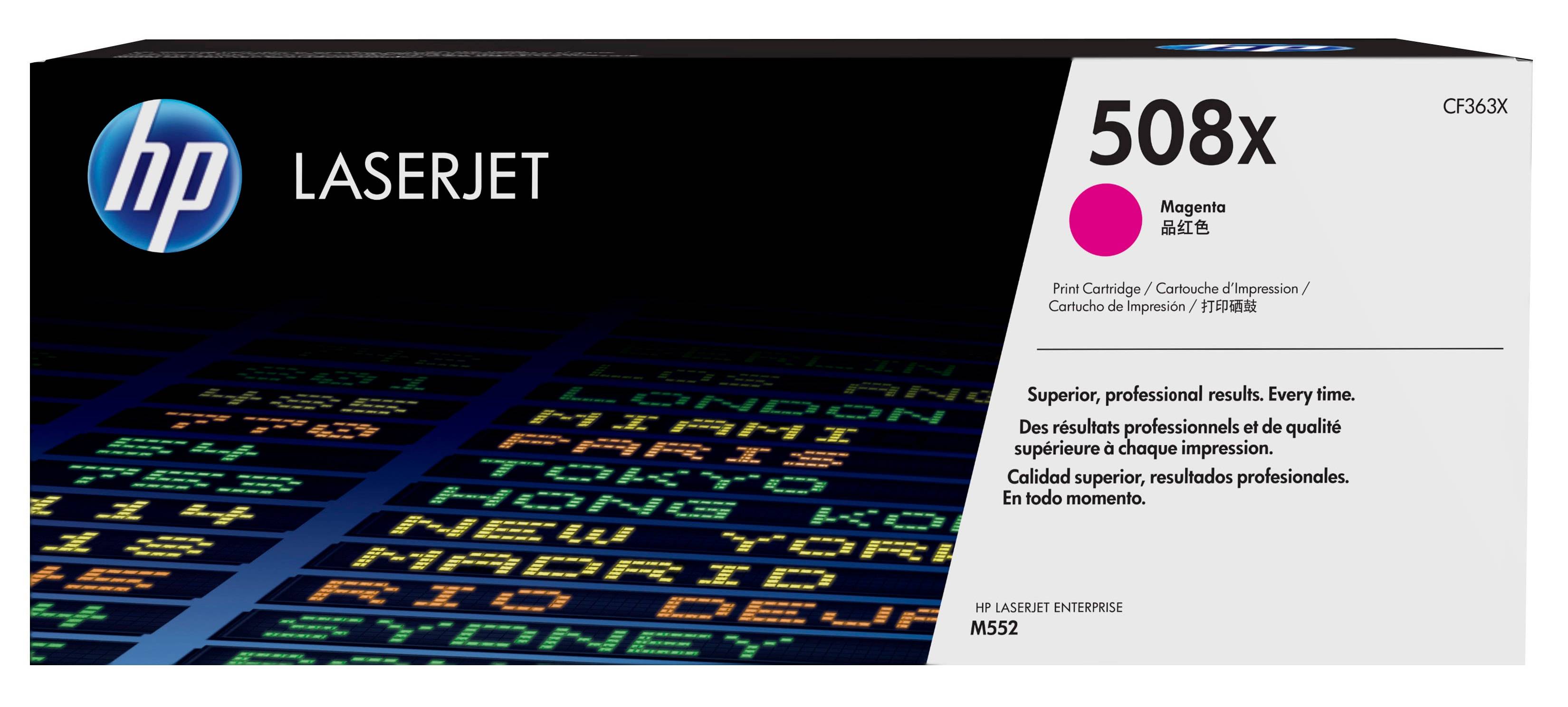 HP 508X originele high-capacity magenta LaserJet tonercartridge