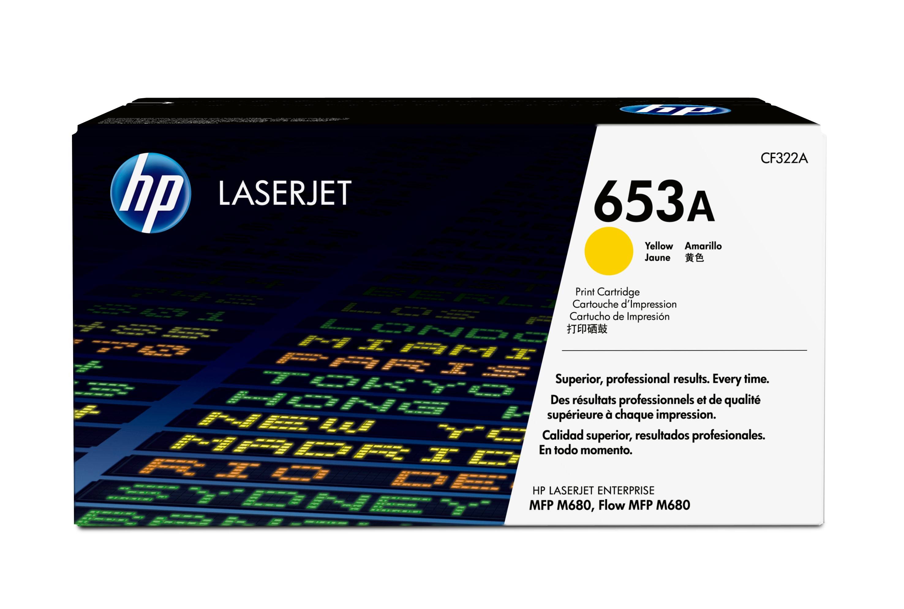 HP 653A originele gele LaserJet tonercartridge