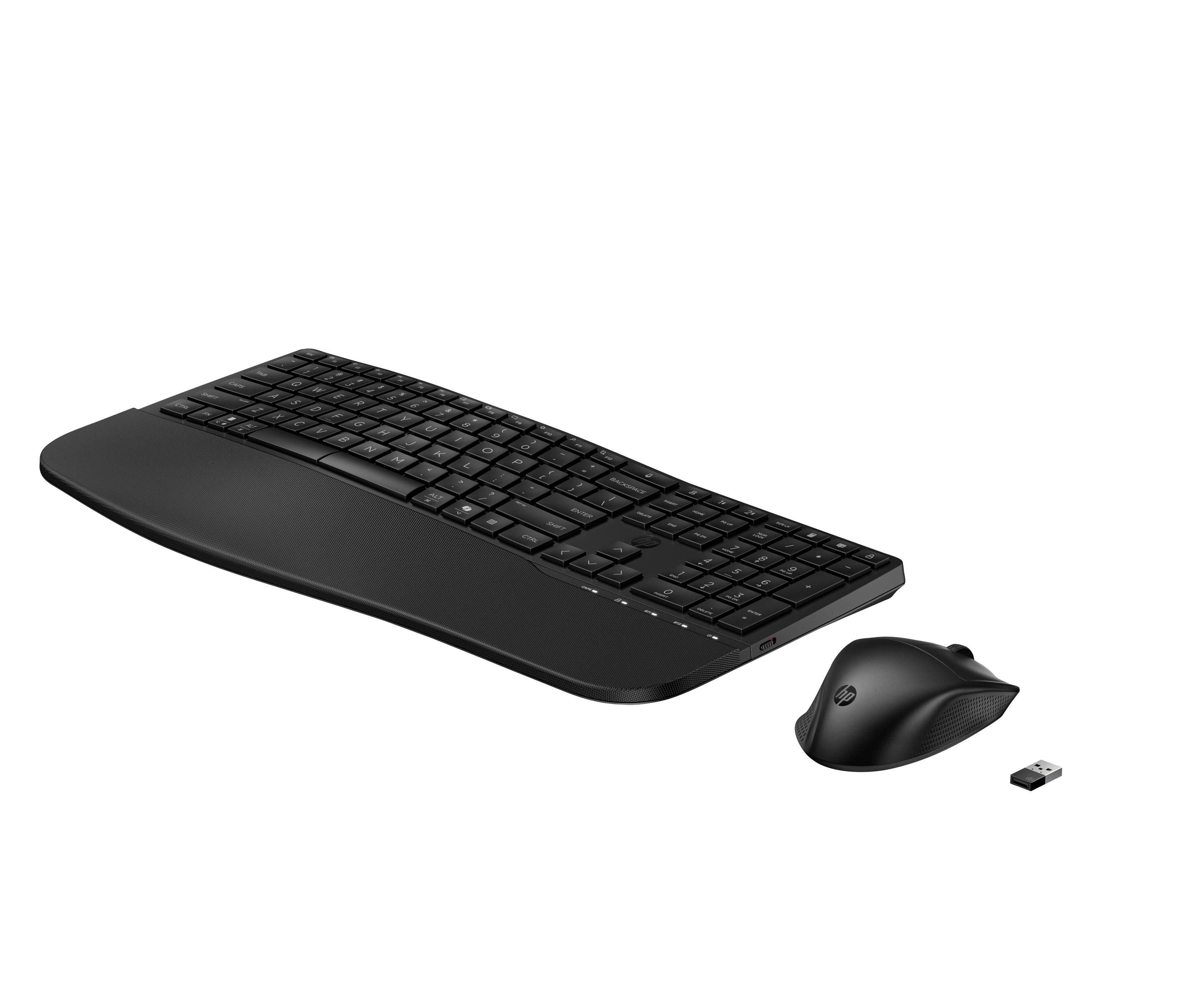 HP 685 CFT DUAL-MODE KB/MSE COMBO toetsenbord Inclusief muis Kantoor RF-draadloos + Bluetooth Zwart