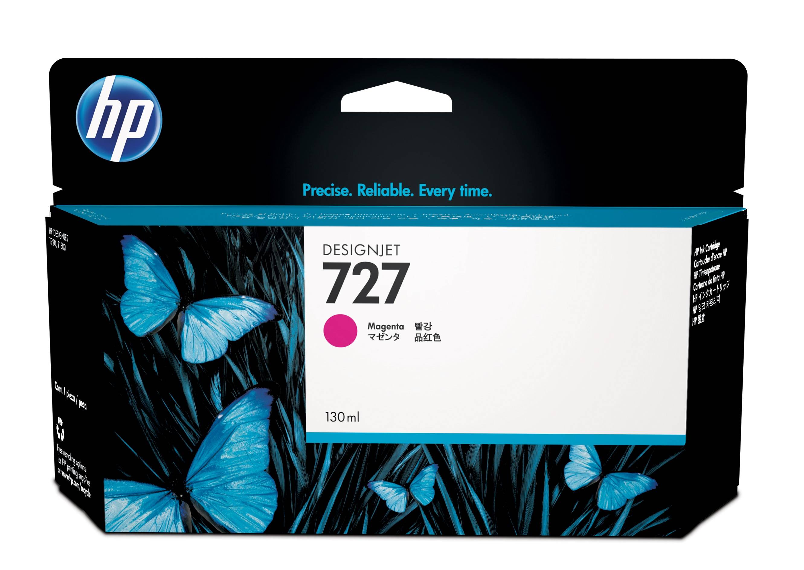 HP 727 magenta DesignJet inktcartridge, 130 ml