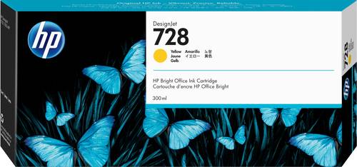 HP 728 gele DesignJet inktcartridge, 300 ml
