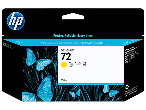 HP 72 gele DesignJet inktcartridge, 130 ml