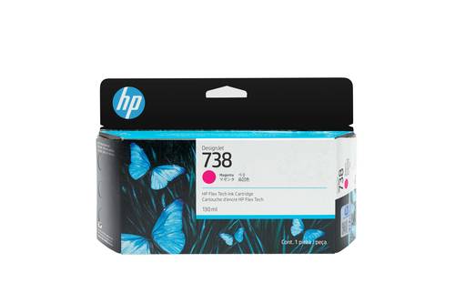 HP 738 130-ml Magenta DesignJet Ink Cartridge inktcartridge 1 stuk(s) Origineel Normaal rendement