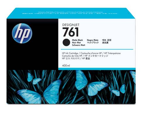 HP 761 matzwarte DesignJet inktcartridge, 400 ml