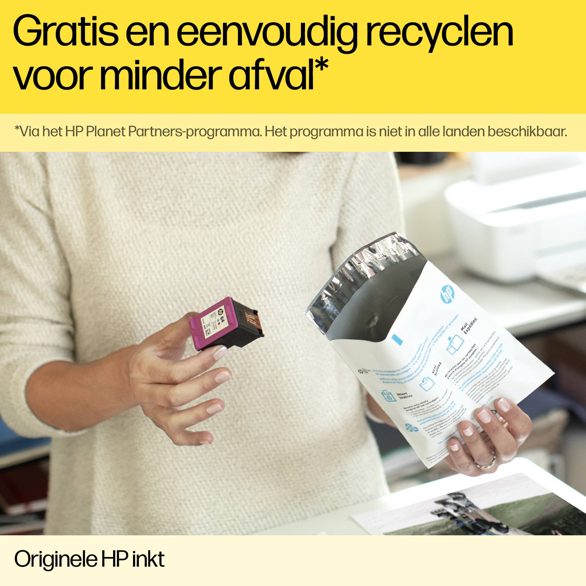 HP 912XL originele high-capacity gele inktcartridge