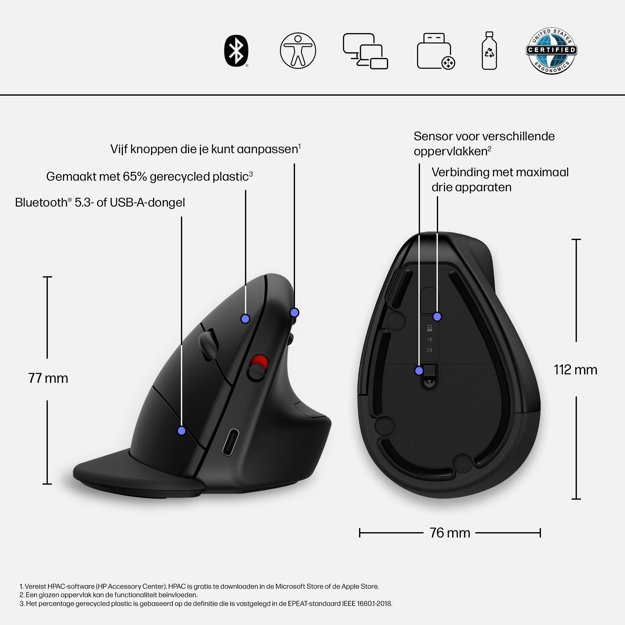 HP 920 Ergonomic Wireless Mouse