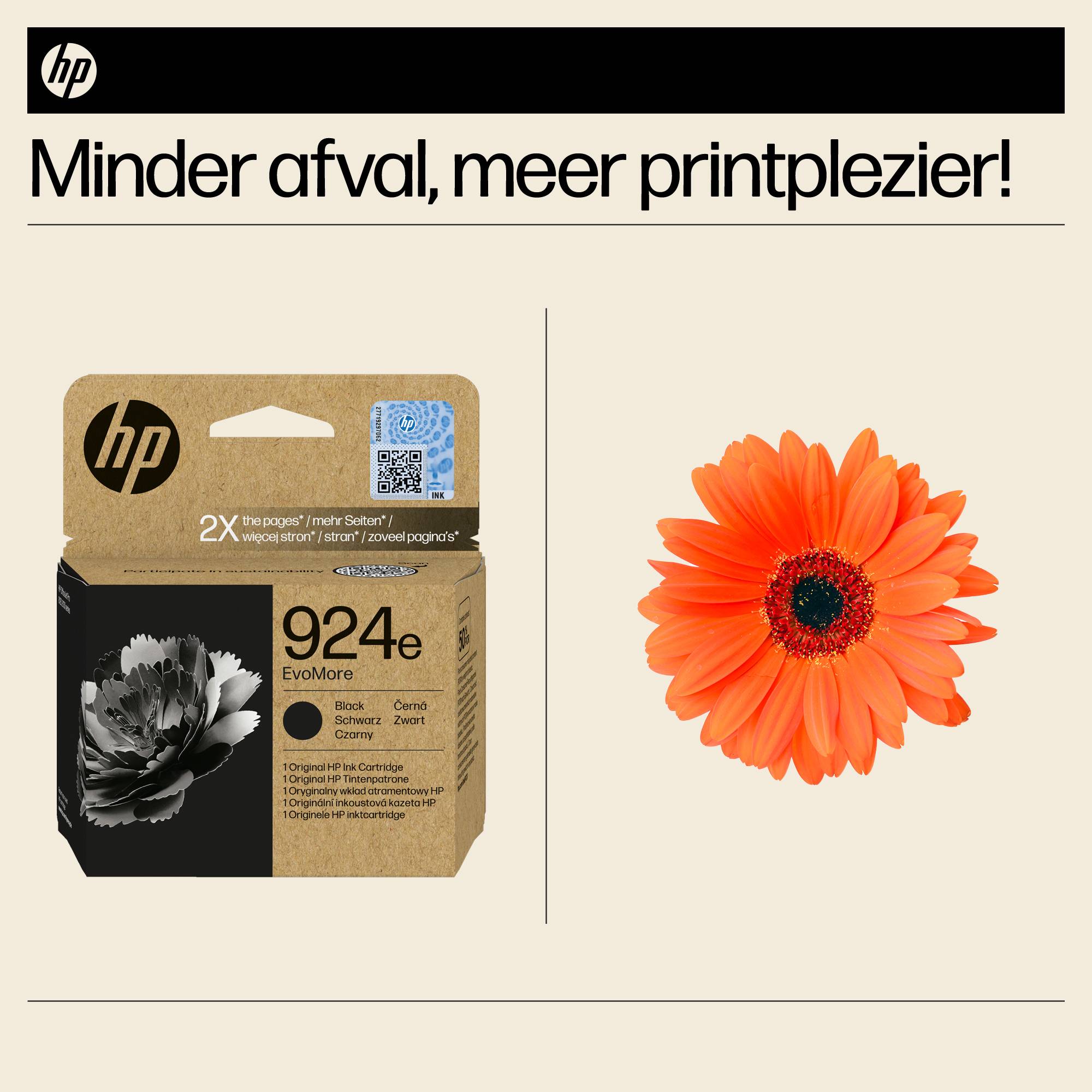 HP 924e EvoMore originele zwarte inktcartridge