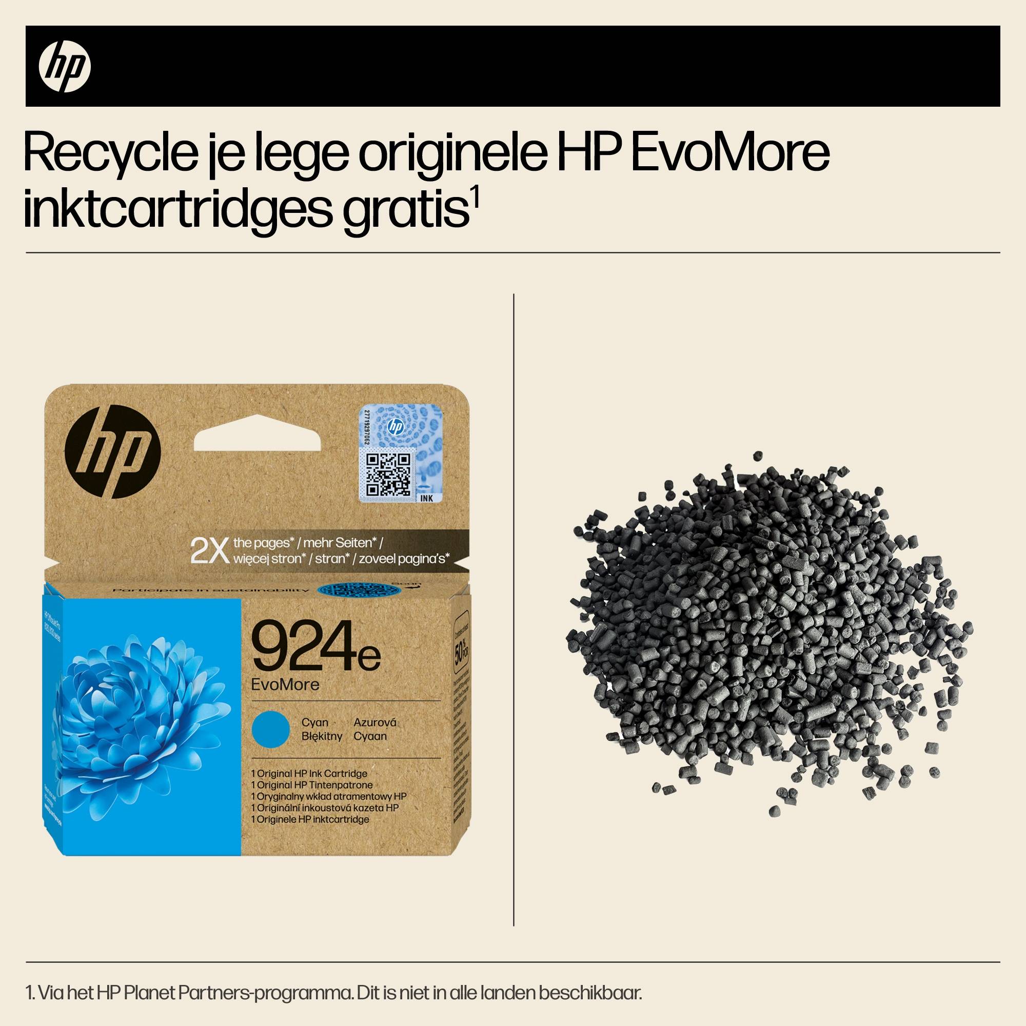 HP 924e EvoMore originele cyaan inktcartridge