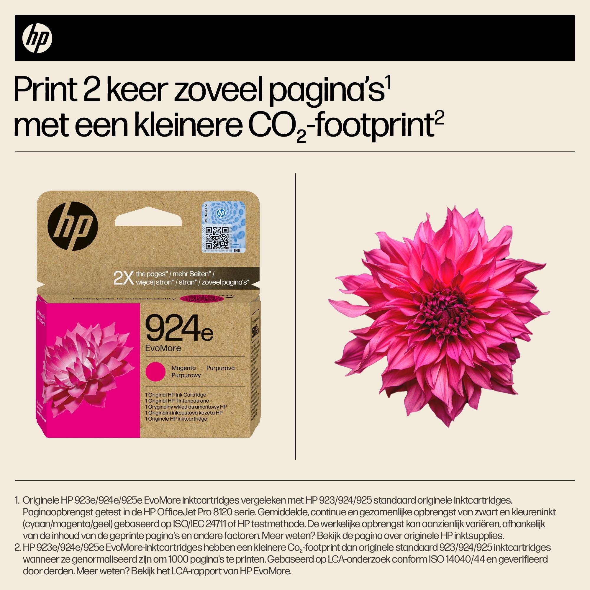 HP 924e EvoMore originele magenta inktcartridge