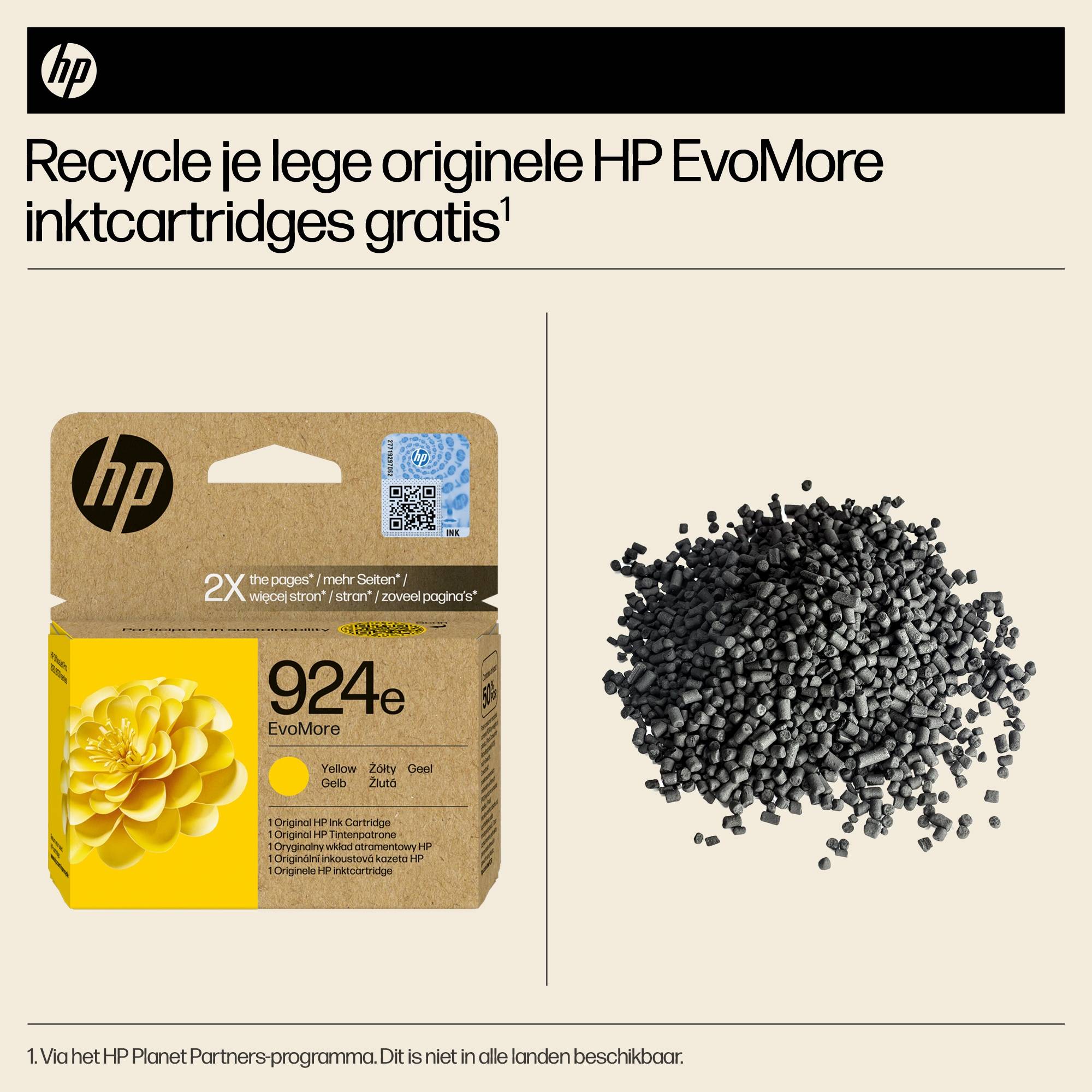 HP 924e EvoMore originele gele inktcartridge