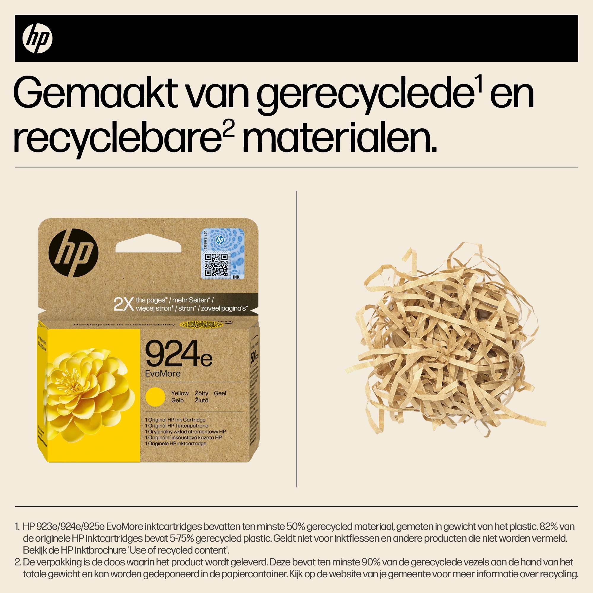 HP 924e EvoMore originele gele inktcartridge
