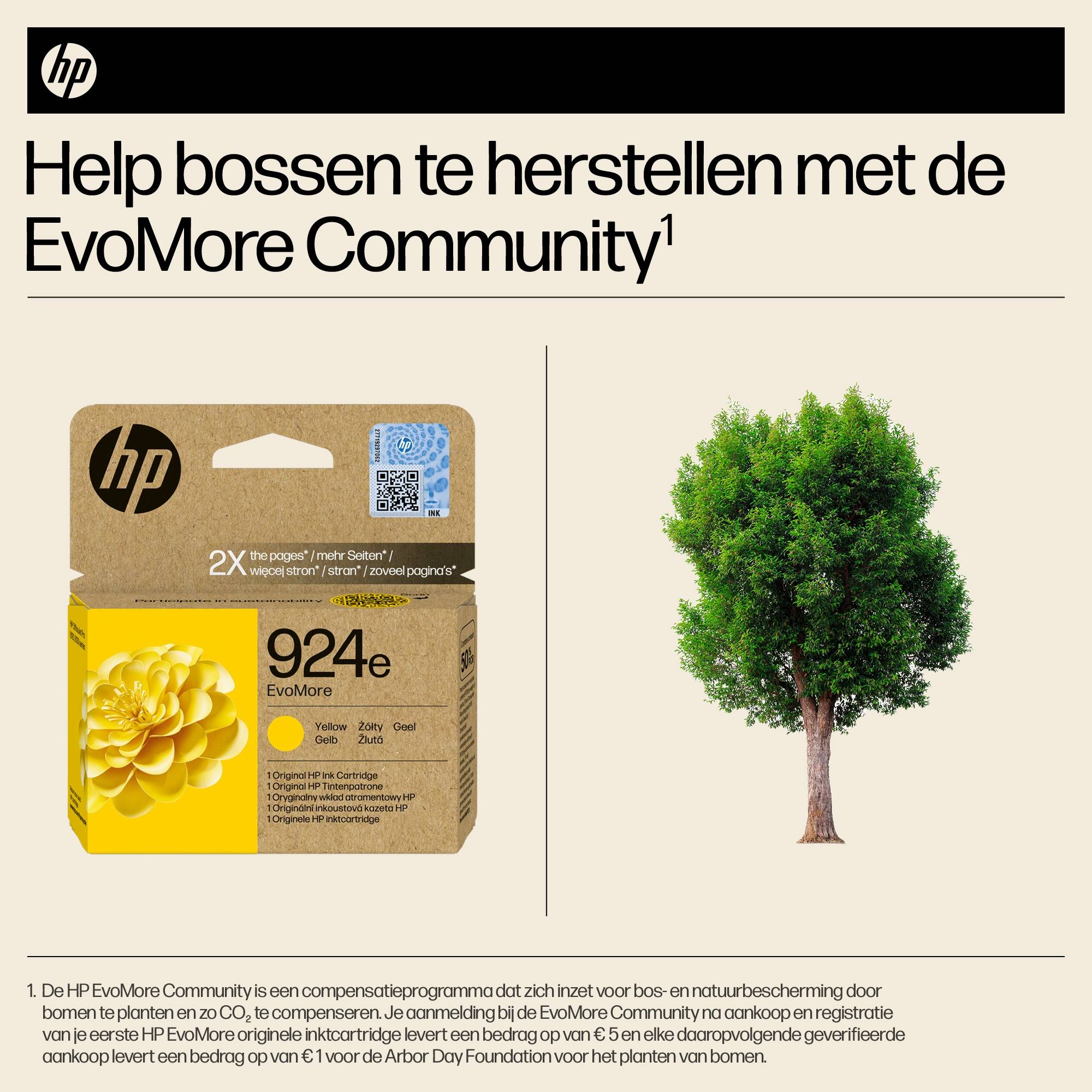 HP 924e EvoMore originele gele inktcartridge