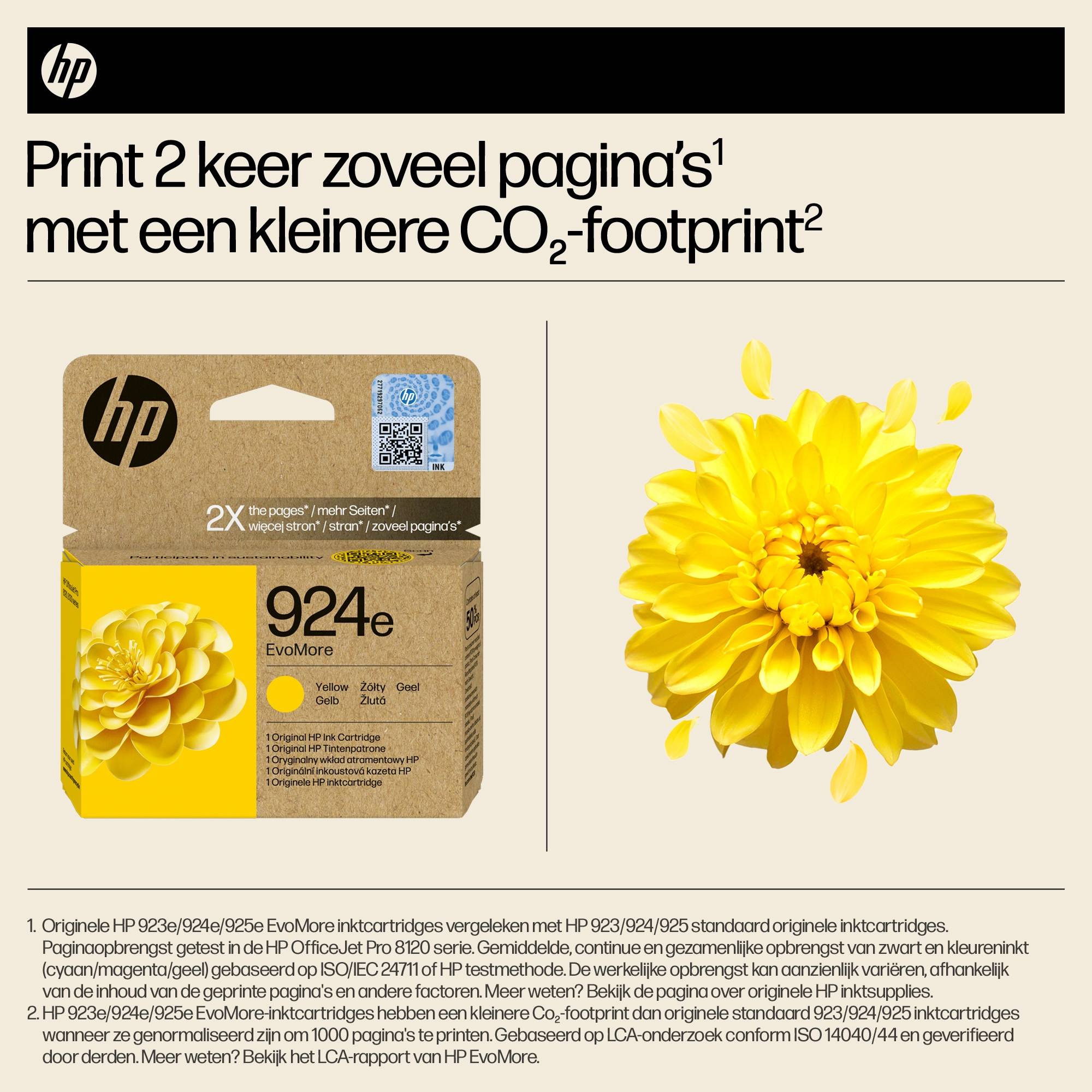 HP 924e EvoMore originele gele inktcartridge