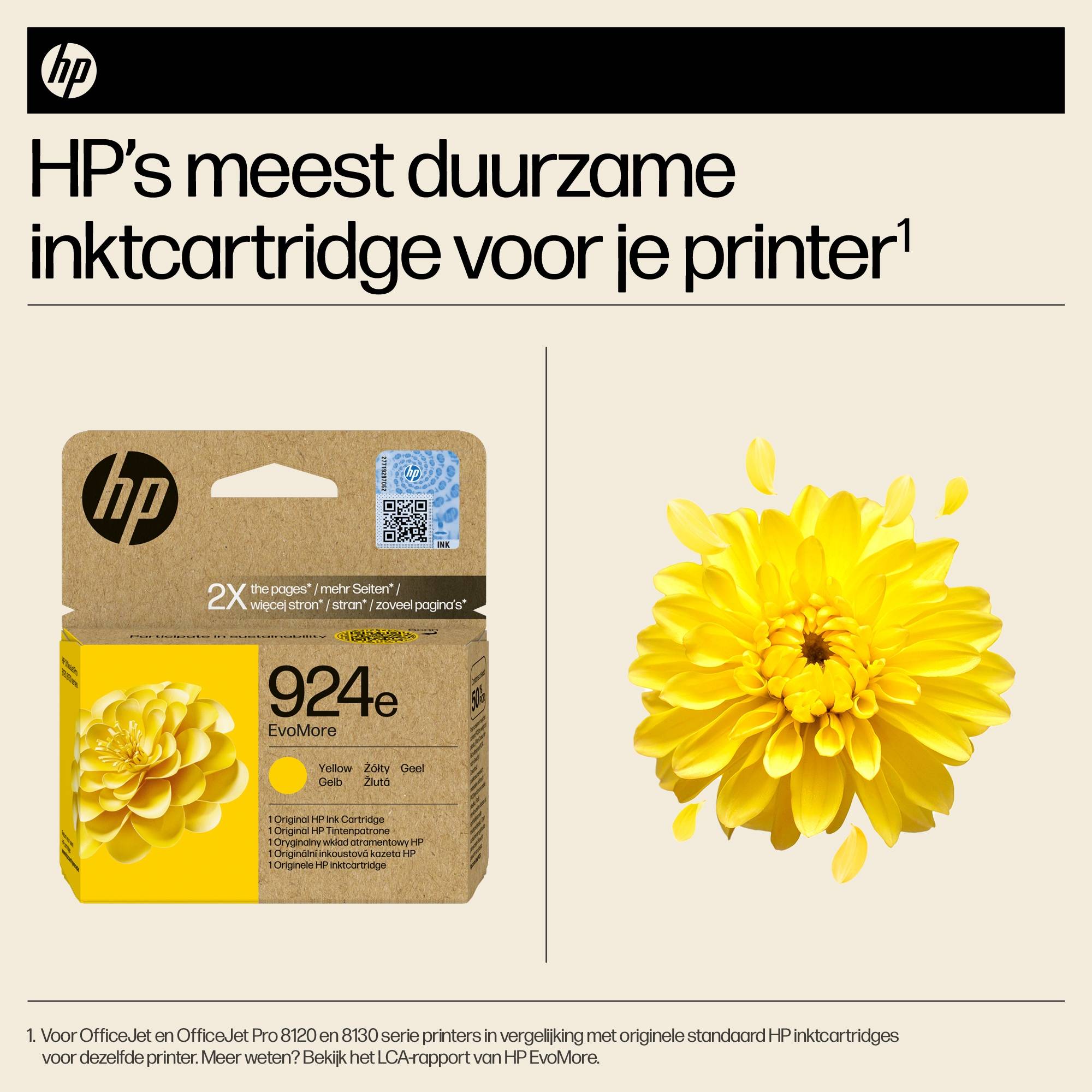 HP 924e EvoMore originele gele inktcartridge