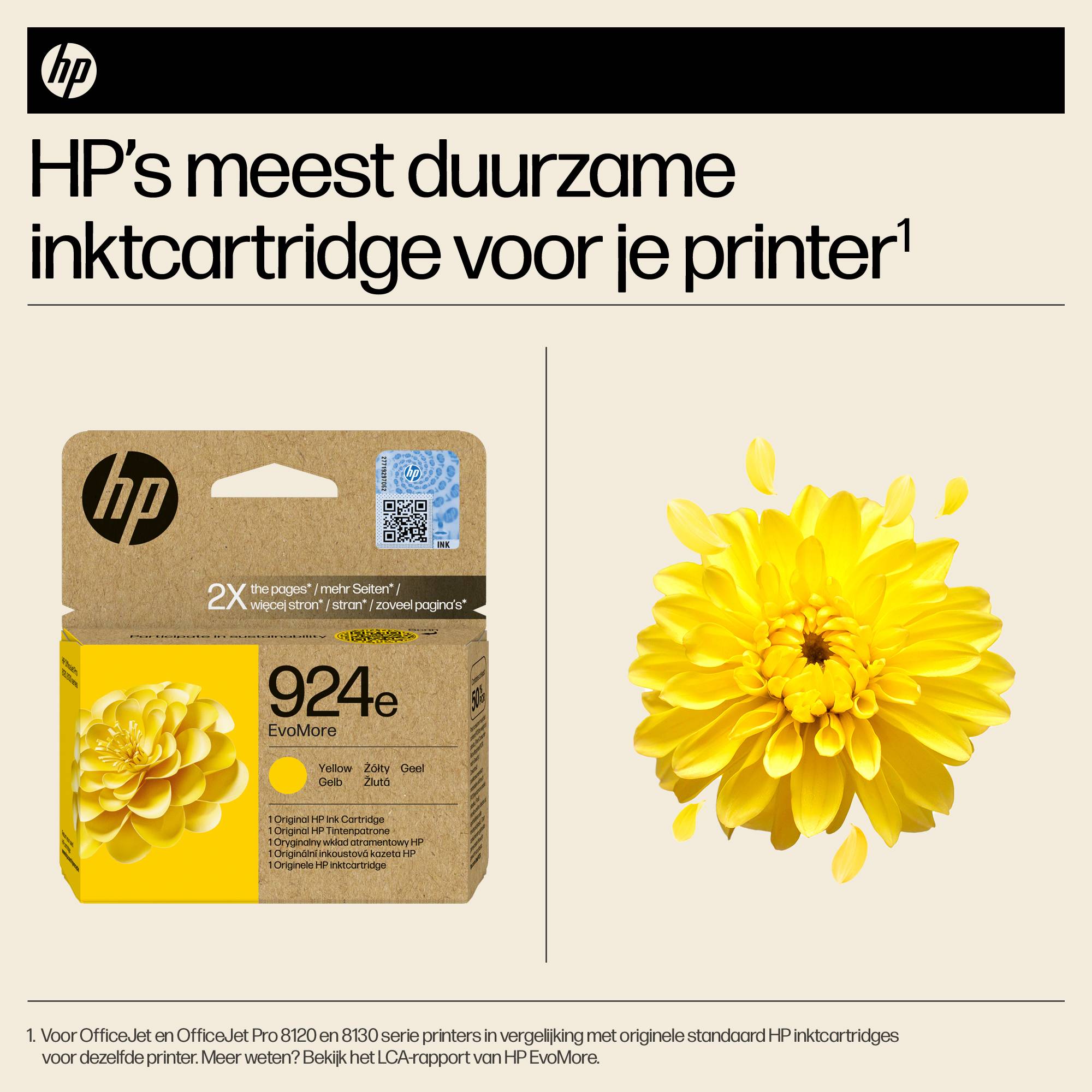 HP 924e EvoMore originele gele inktcartridge