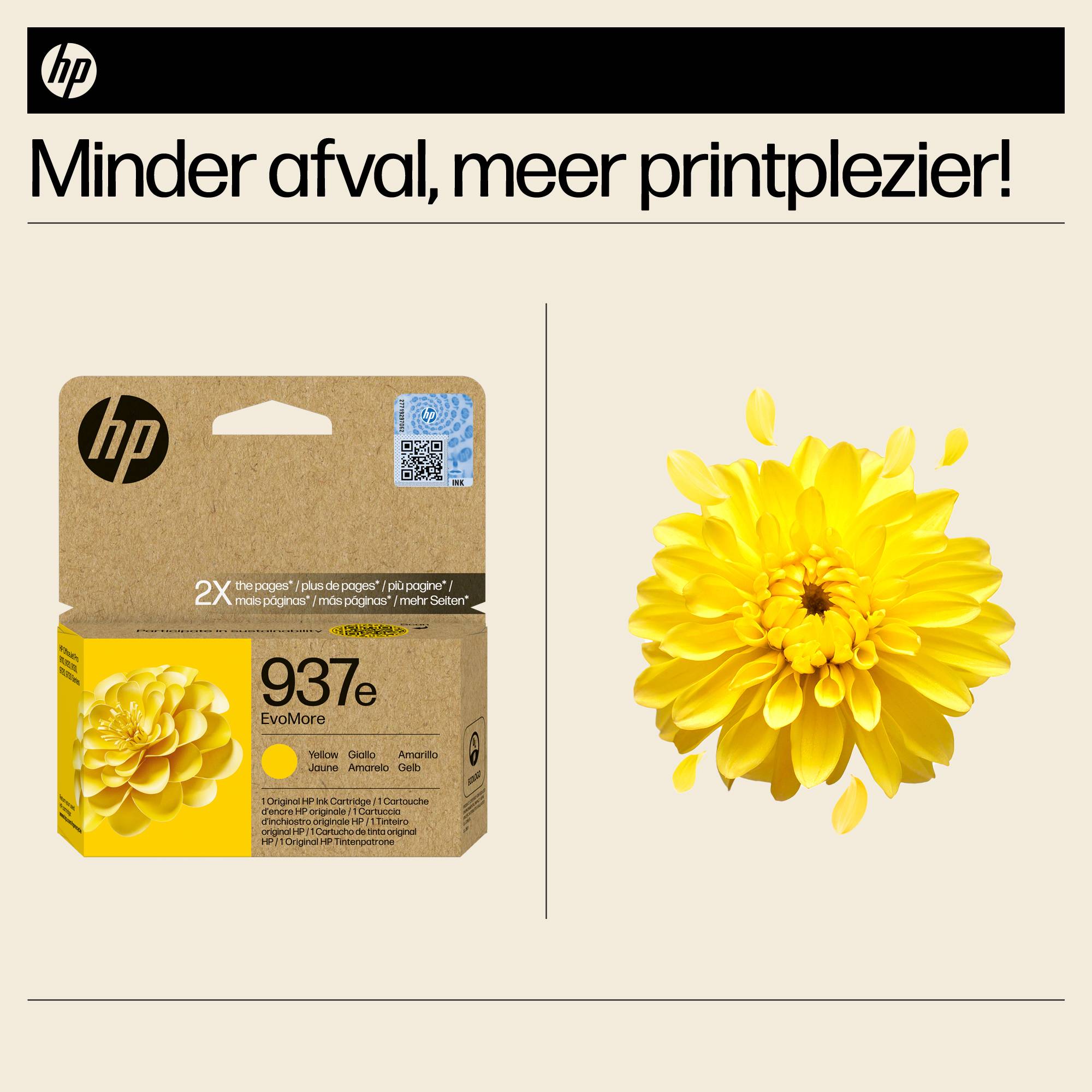 HP 937e EvoMore originele gele inktcartridge