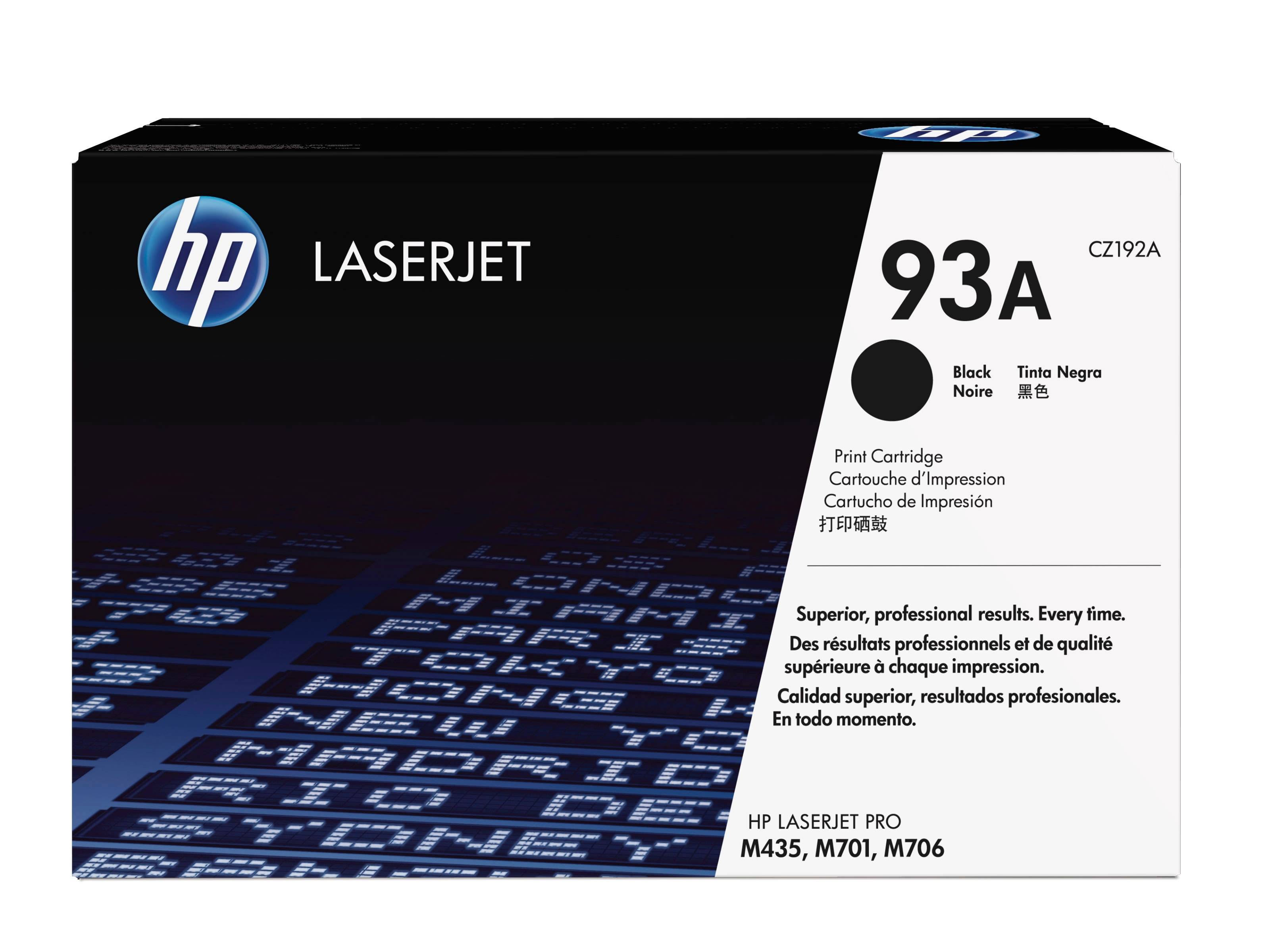 HP 93A originele zwarte LaserJet tonercartridge
