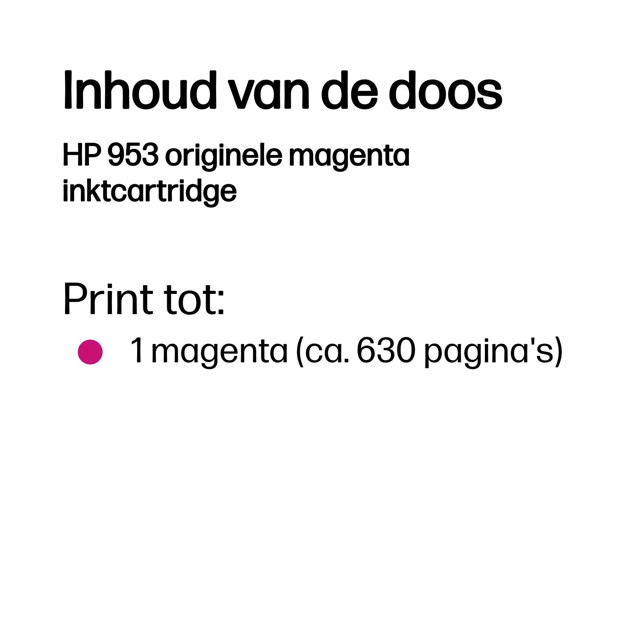 HP 953 originele magenta inktcartridge