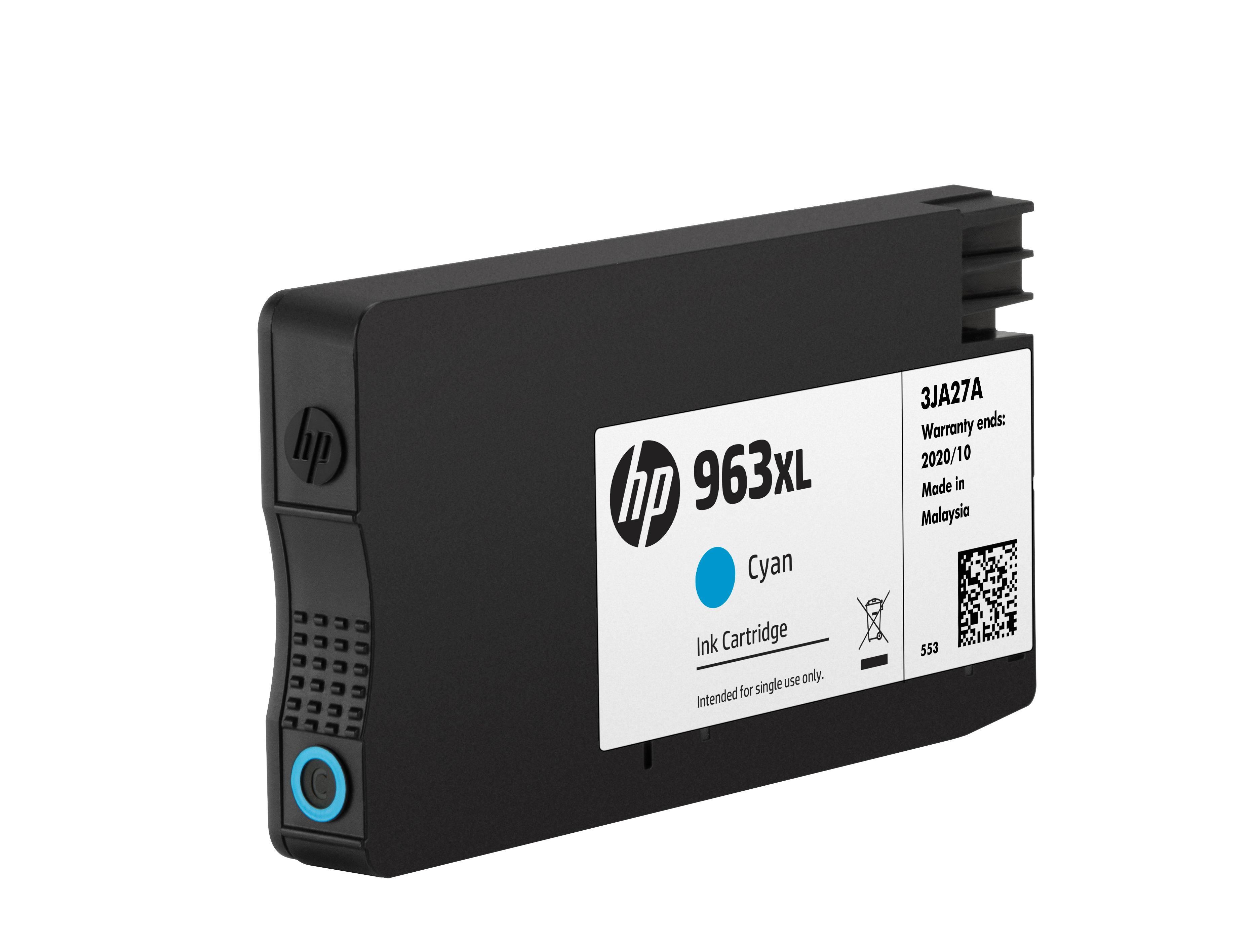 HP 963XL originele high-capacity cyaan inktcartridge