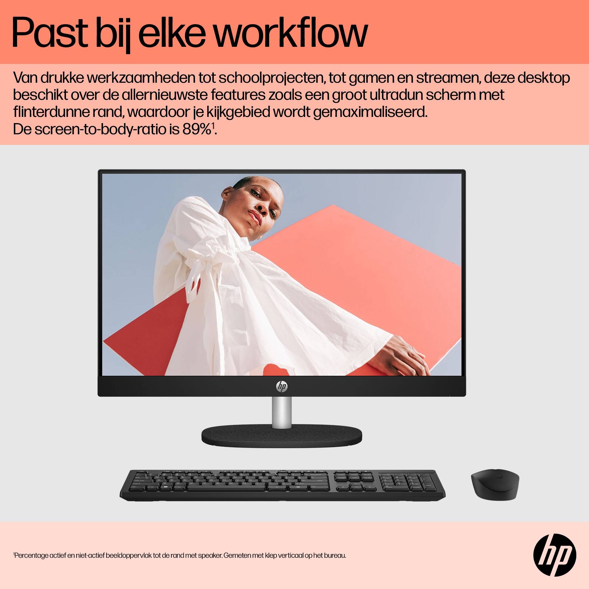 HP 24-cr0050nd AMD Ryzen™ 5 7520U 60,5 cm (23.8") 1920 x 1080 Pixels Alles-in-één-pc 8 GB LPDDR5-SDRAM 512 GB SSD Windows 11 Home Wi-Fi 6 (802.11ax) Zwart