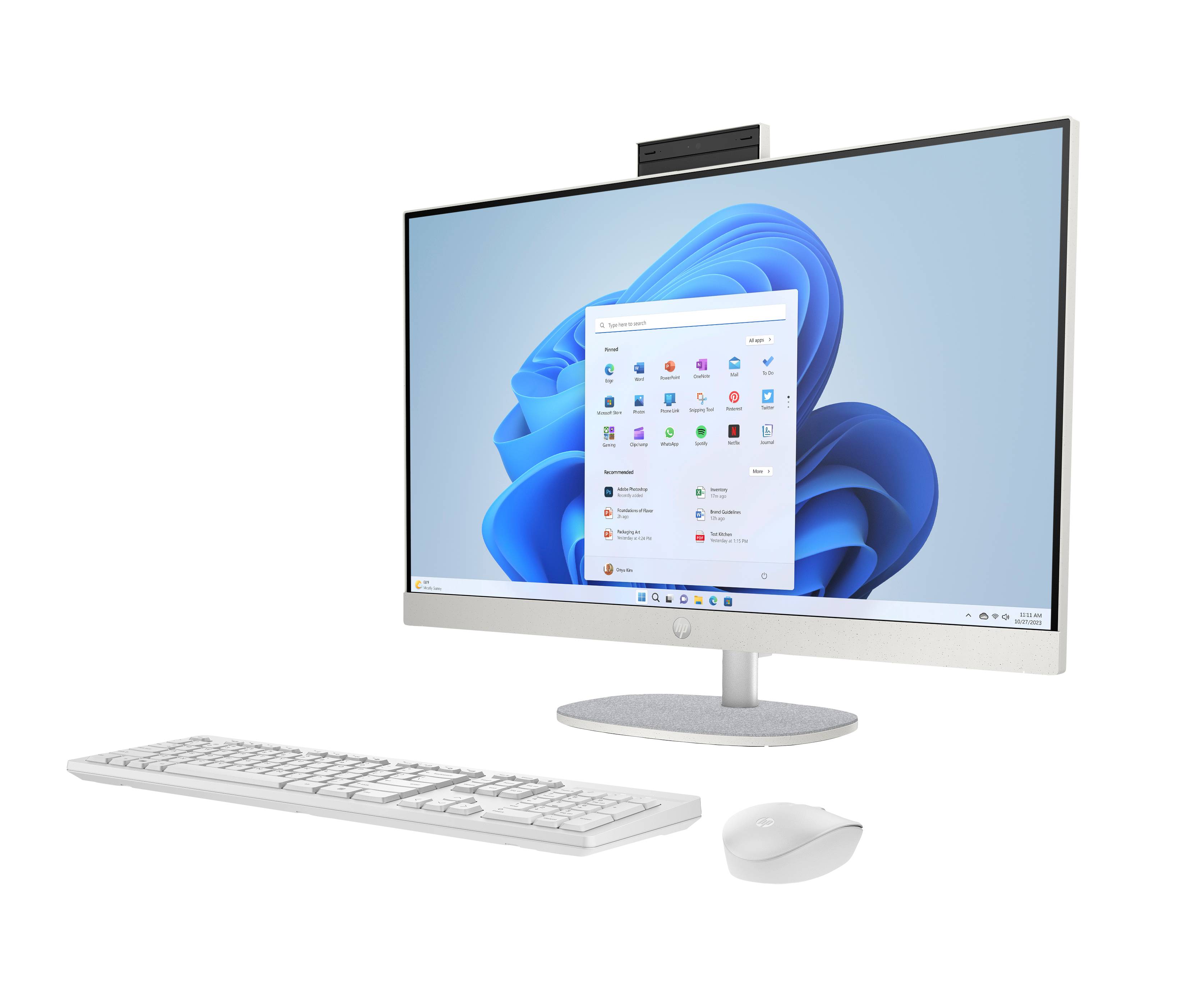 HP All-in-One 27-cr0071nd Intel Core i7-1355U 27inch FHD AG 16GB DDR4 512GB PCIe NVMe SSD W11H Shell White Intel® Core™ i7 68,6 cm (27") 1920 x 1080 Pixels DDR4-SDRAM Windows 11 Home Wi-Fi 6 (802.11ax) Wit