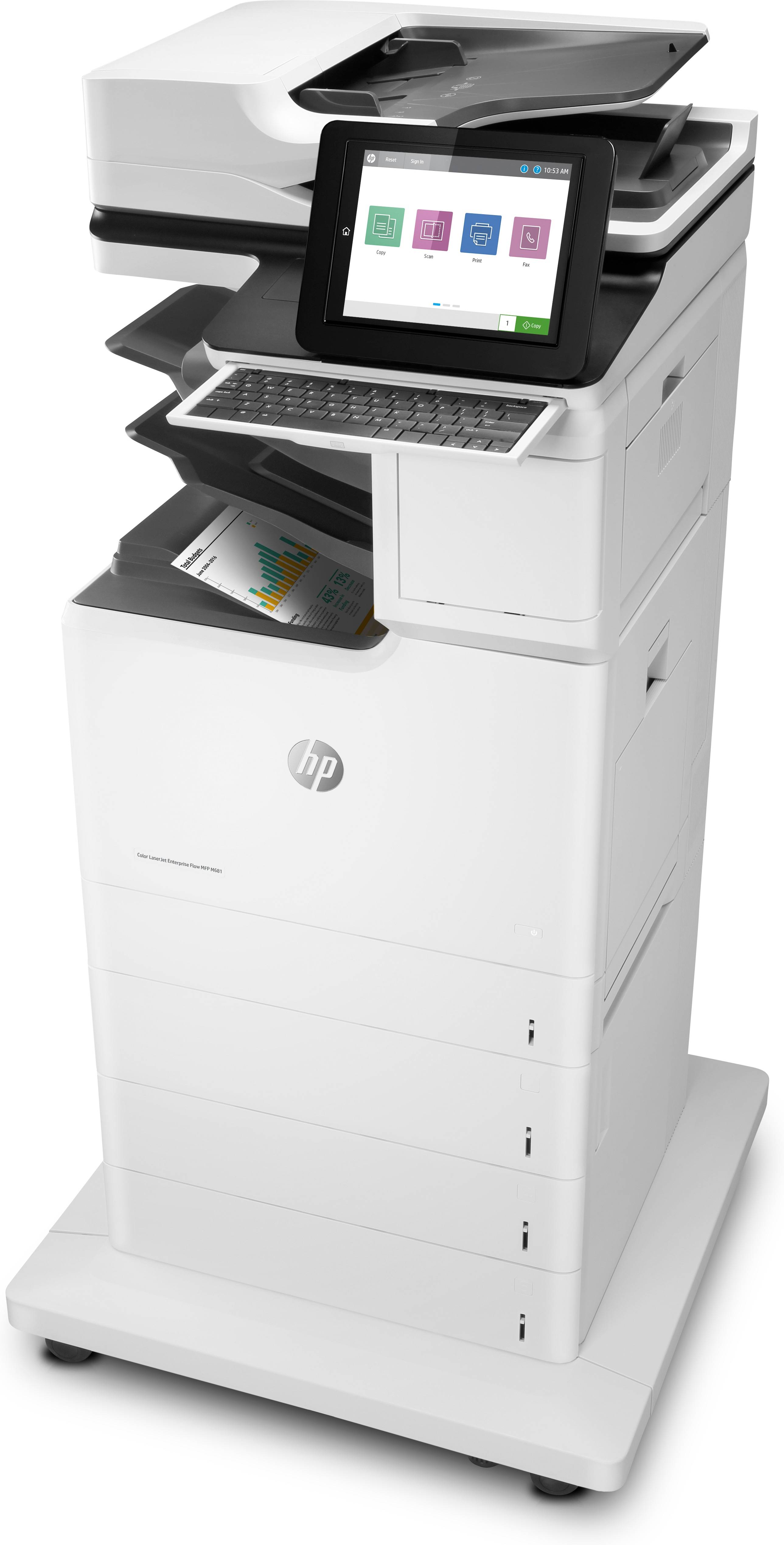 HP Color LaserJet Enterprise Flow MFP M681z, Afdrukken, kopiëren, scannen, faxen
