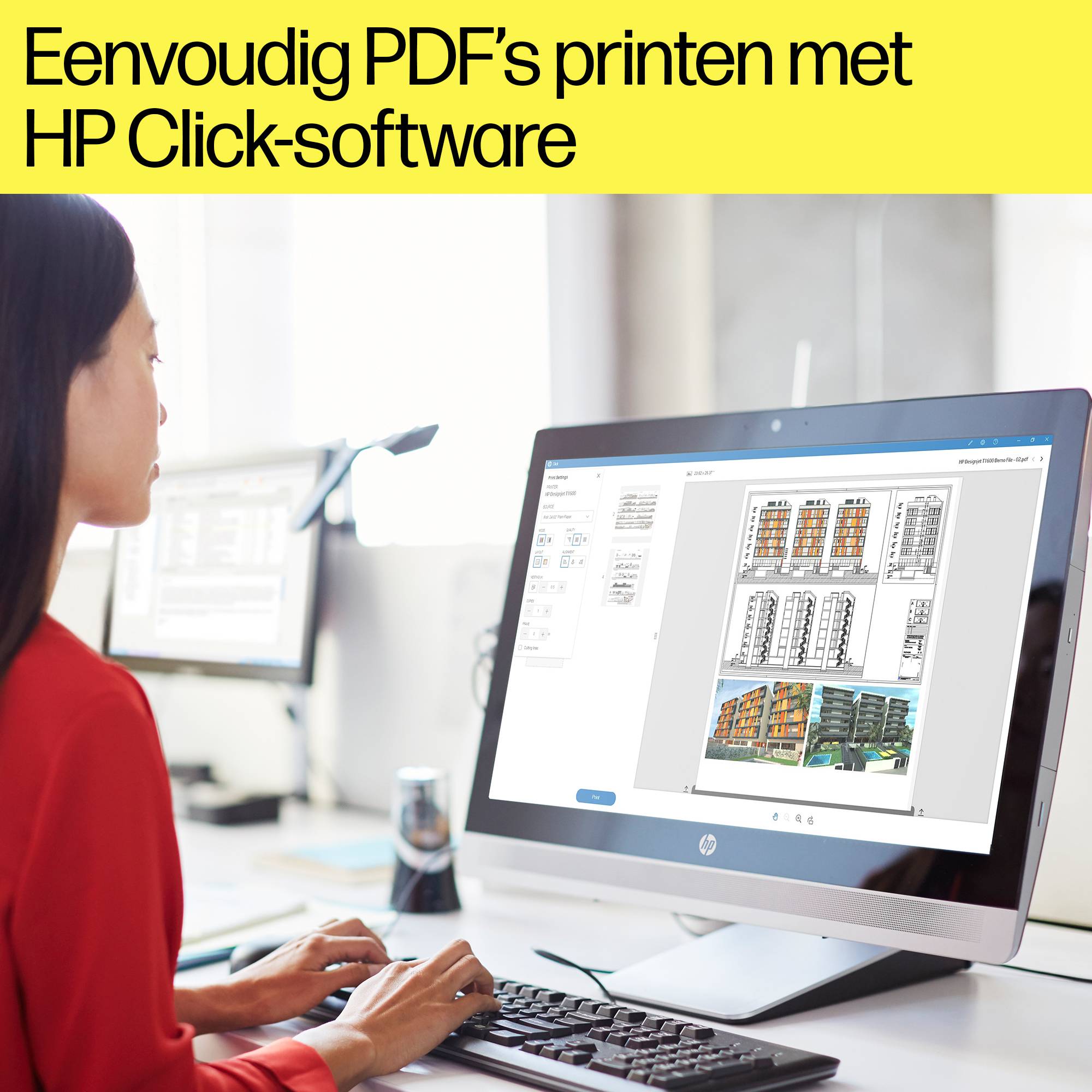HP Designjet T2600 36-inch multifunctionele PostScript-printer