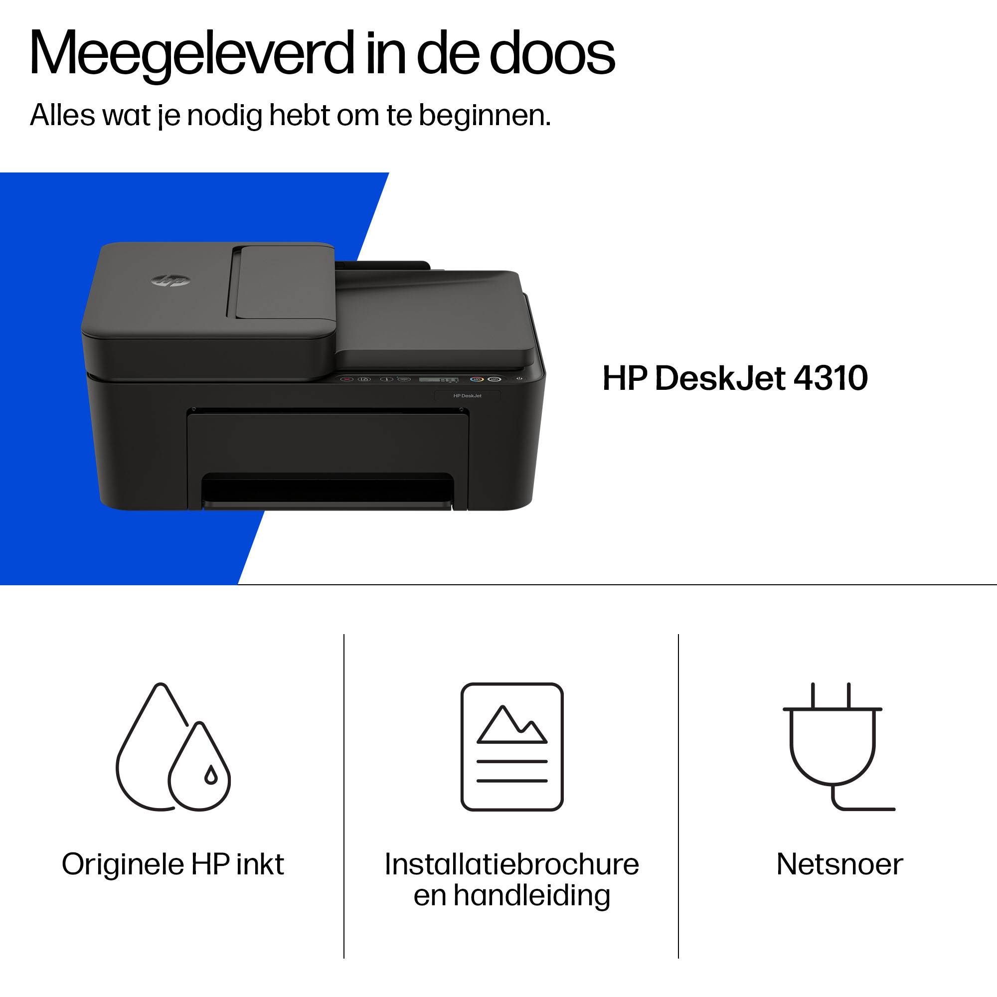 HP DeskJet 4310 Draadloos All-in-One Kleur Printer
