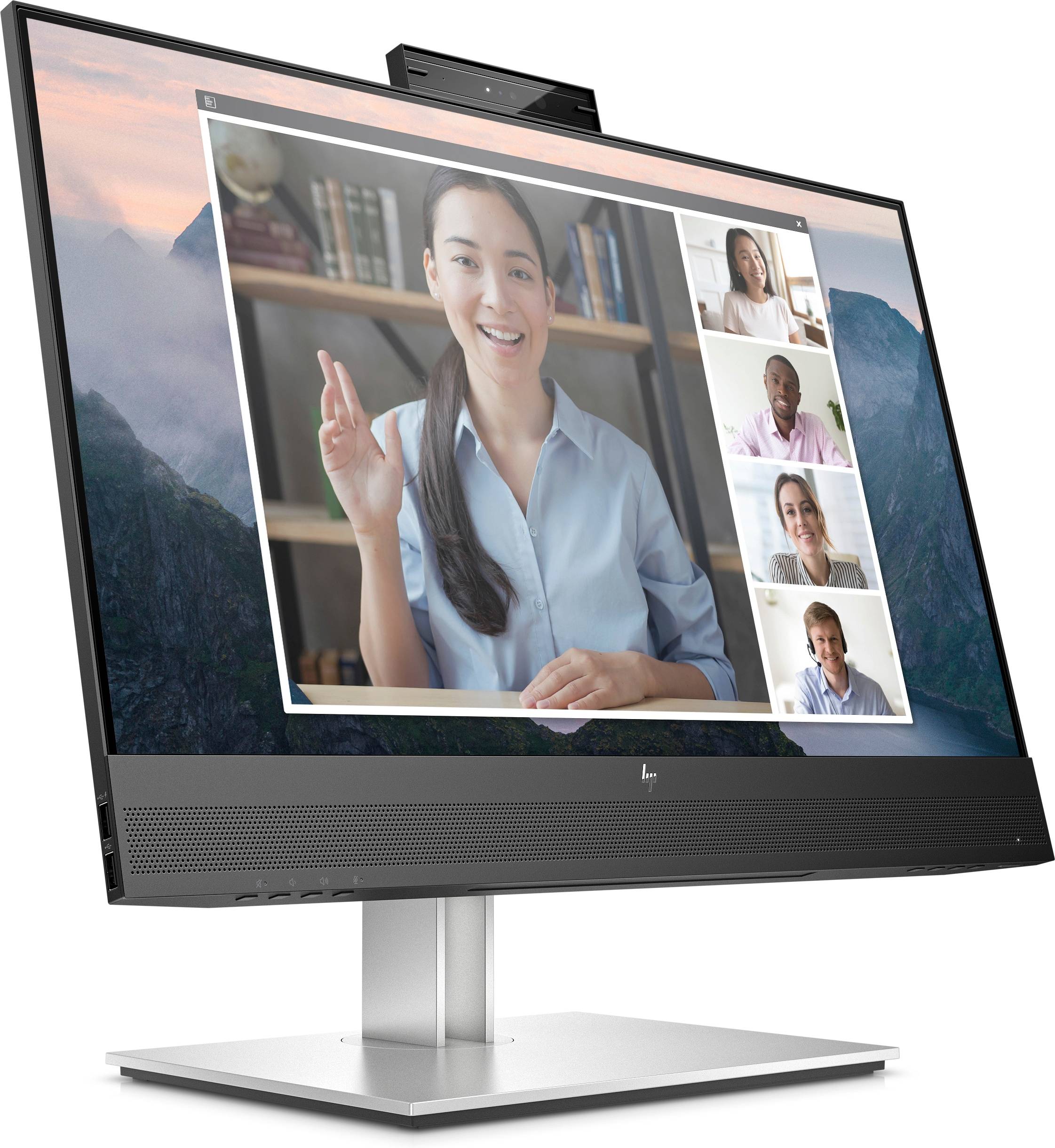 HP E24mv G4 computer monitor 60,5 cm (23.8") 1920 x 1080 Pixels Full HD Zwart, Zilver